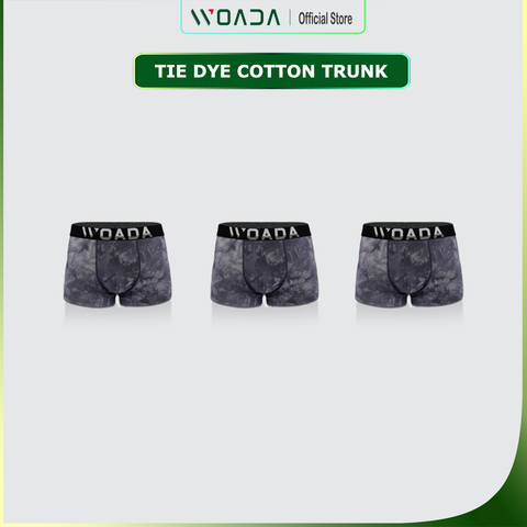  [COMBO 3] Quần Lót Nam Trunk Chất Liệu Cotton Nhuộm Tie-Dye Thời Thượng Thương Hiệu WOADA LK169 