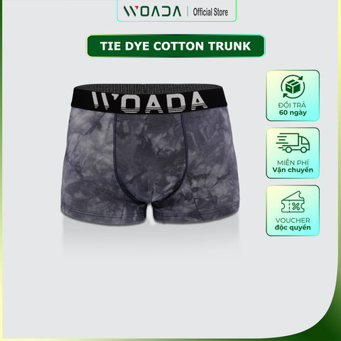  [COMBO 3] Quần Lót Nam Trunk Chất Liệu Cotton Nhuộm Tie-Dye Thời Thượng Thương Hiệu WOADA LK169 