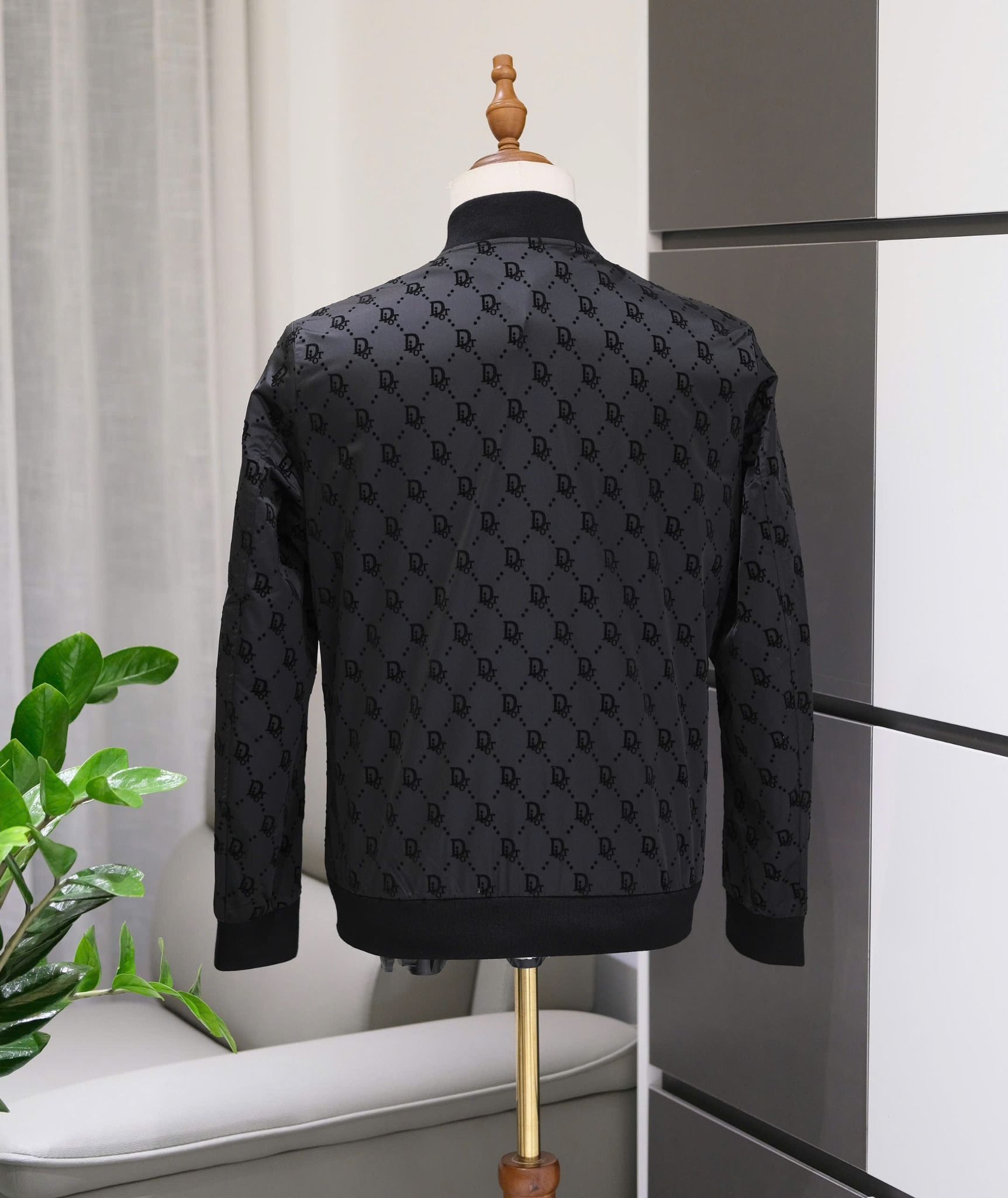 Áo khoác Bomber họa tiết Oblique Dior