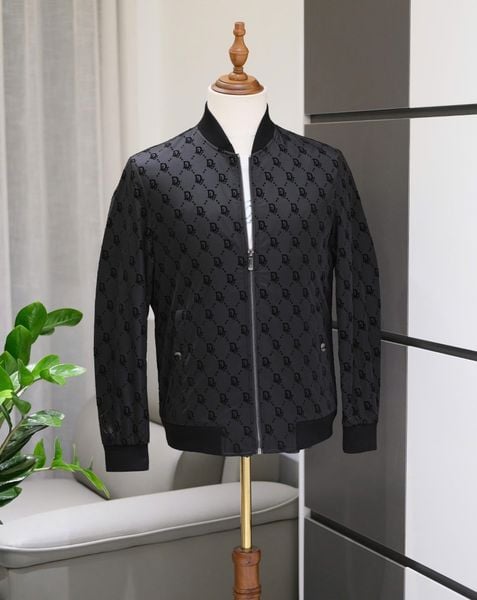 Áo khoác Bomber họa tiết Oblique Dior