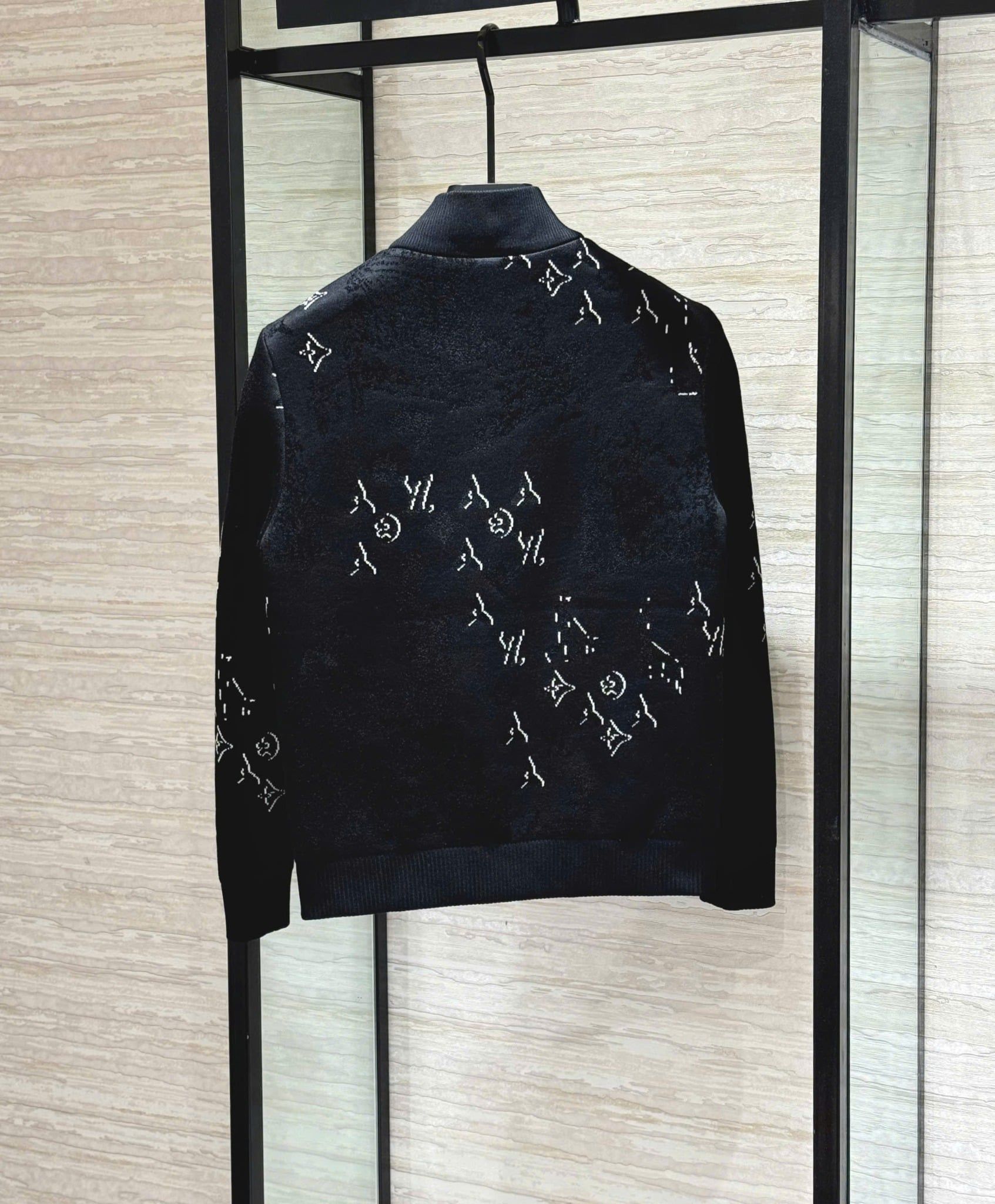 Áo khoác Len LV Họa Tiết Monogram Cao Cấp