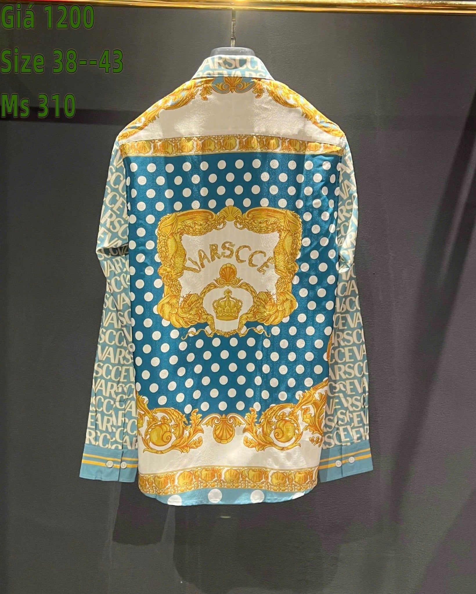 Áo Sơ Mi Lụa Cao Cấp Versace