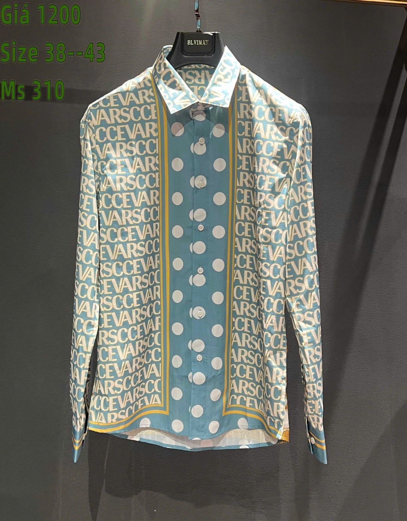 Áo Sơ Mi Lụa Cao Cấp Versace