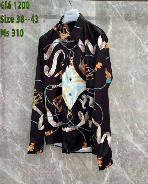 Áo Sơ Mi Lụa Cao Cấp Satin Louis Vuitton