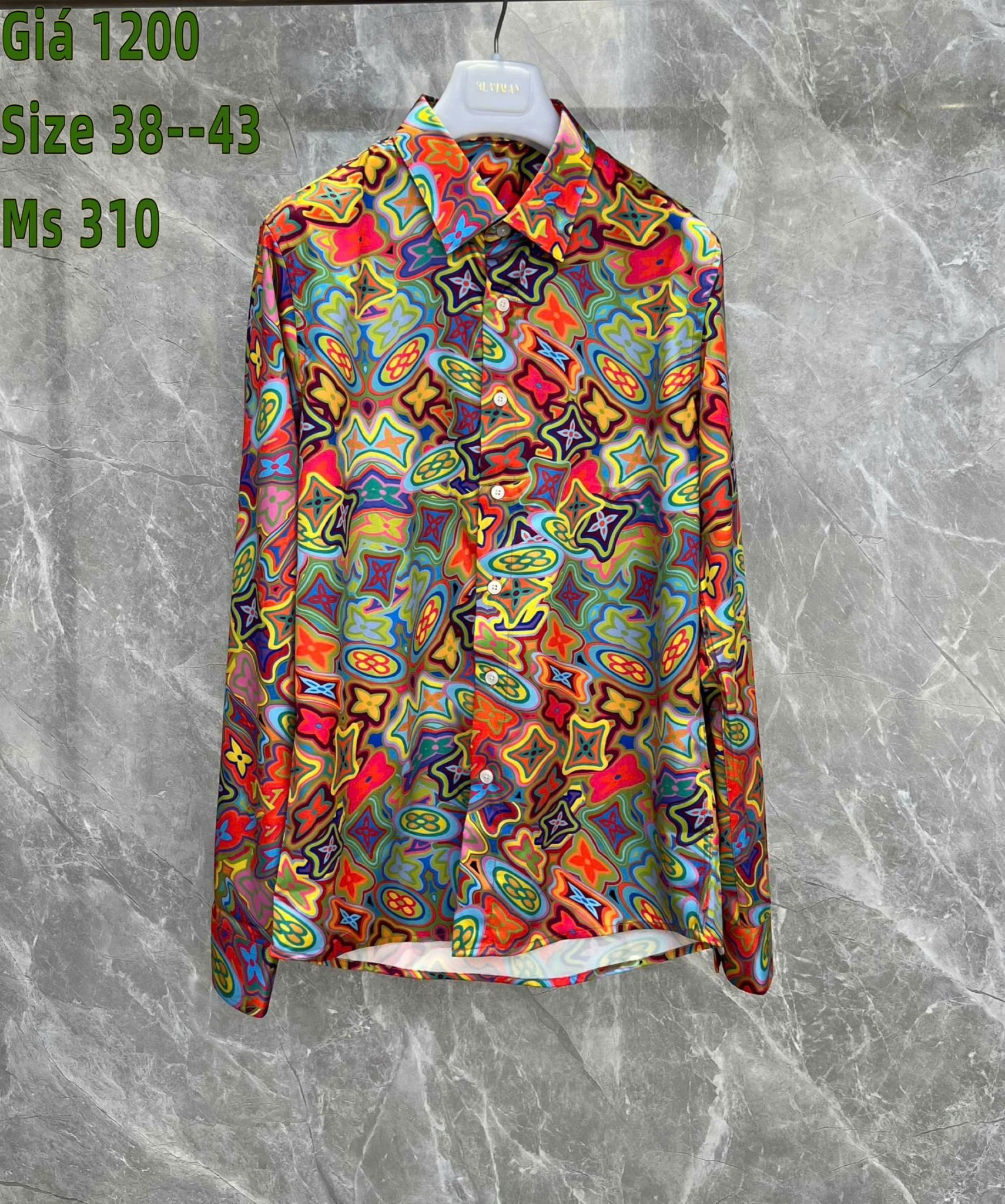 Áo Sơ Mi Lụa Cao Cấp Louis Vuitton