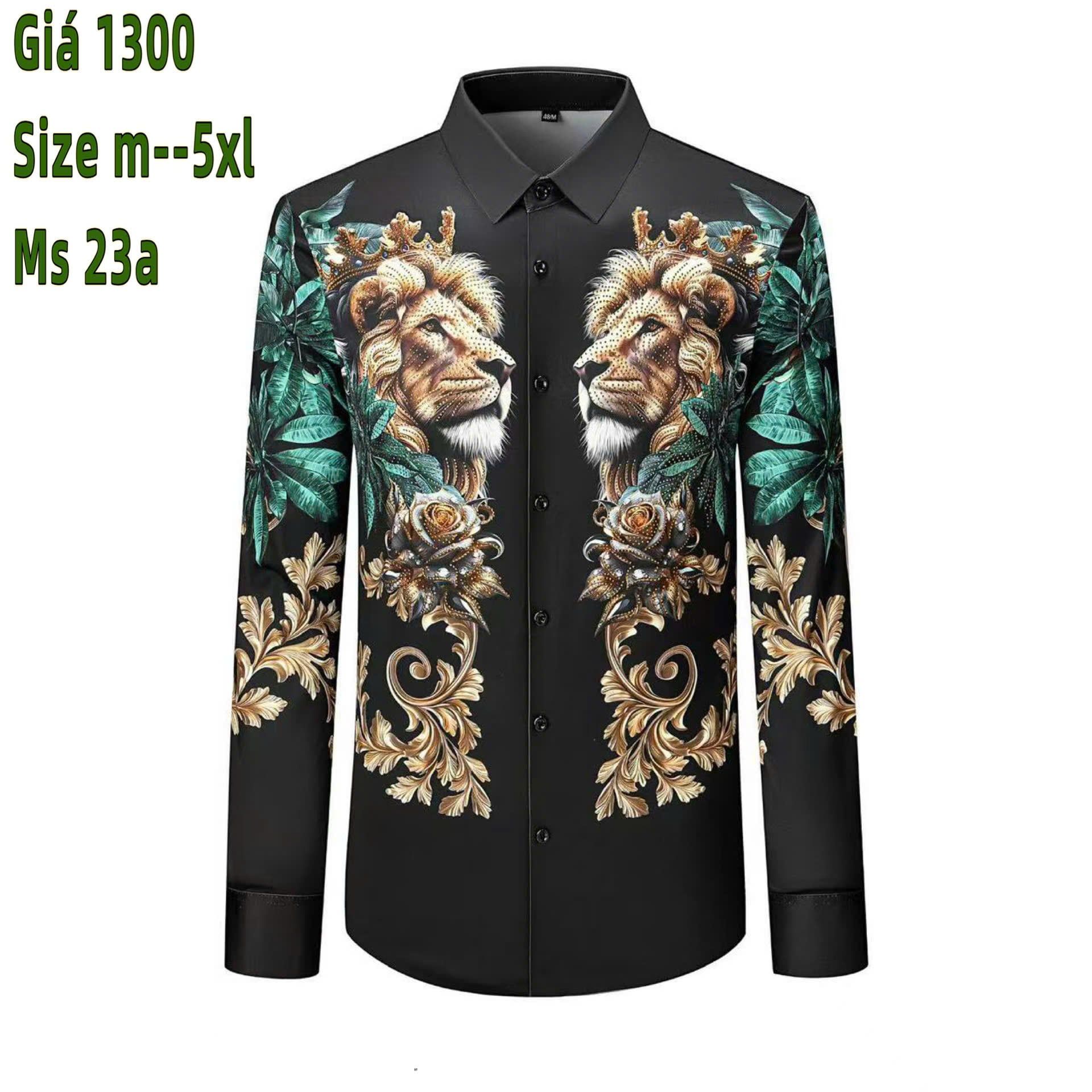 Áo Sơ Mi Lụa Nam Cao Cấp Họa Tiết Đính Đá