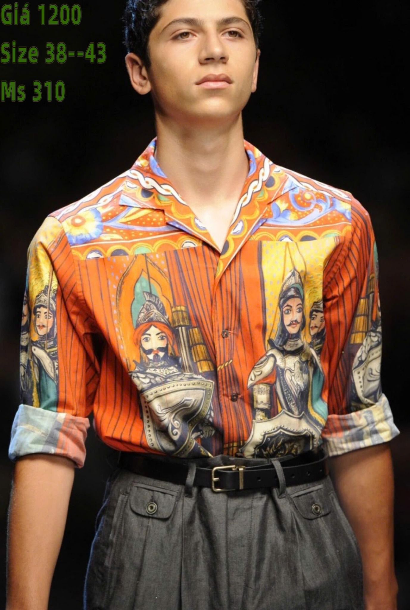 Áo Sơ Mi Lụa Cao Cấp Dries Van Noten