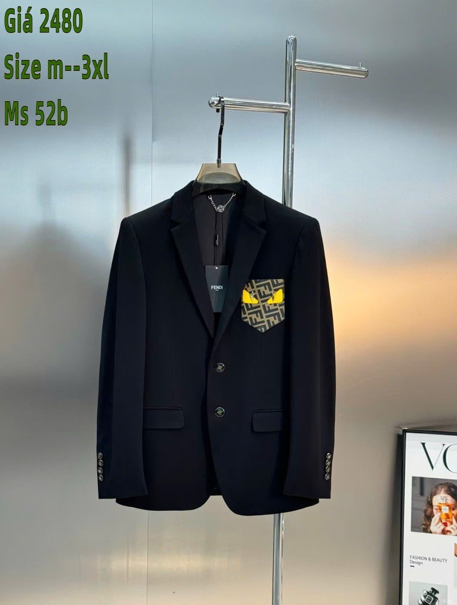 Áo Vest Nam Cao Cấp Fendi