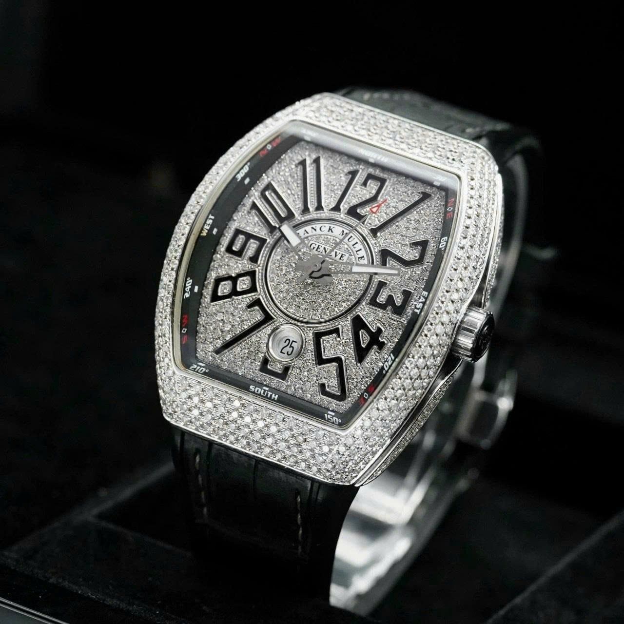 Đồng hồ Cặp đôi Frank Muller Vanguard bản V45 và V32 bản full Kim cương