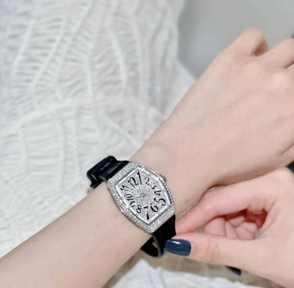 Đồng hồ Cặp đôi Frank Muller Vanguard bản V45 và V32 bản full Kim cương