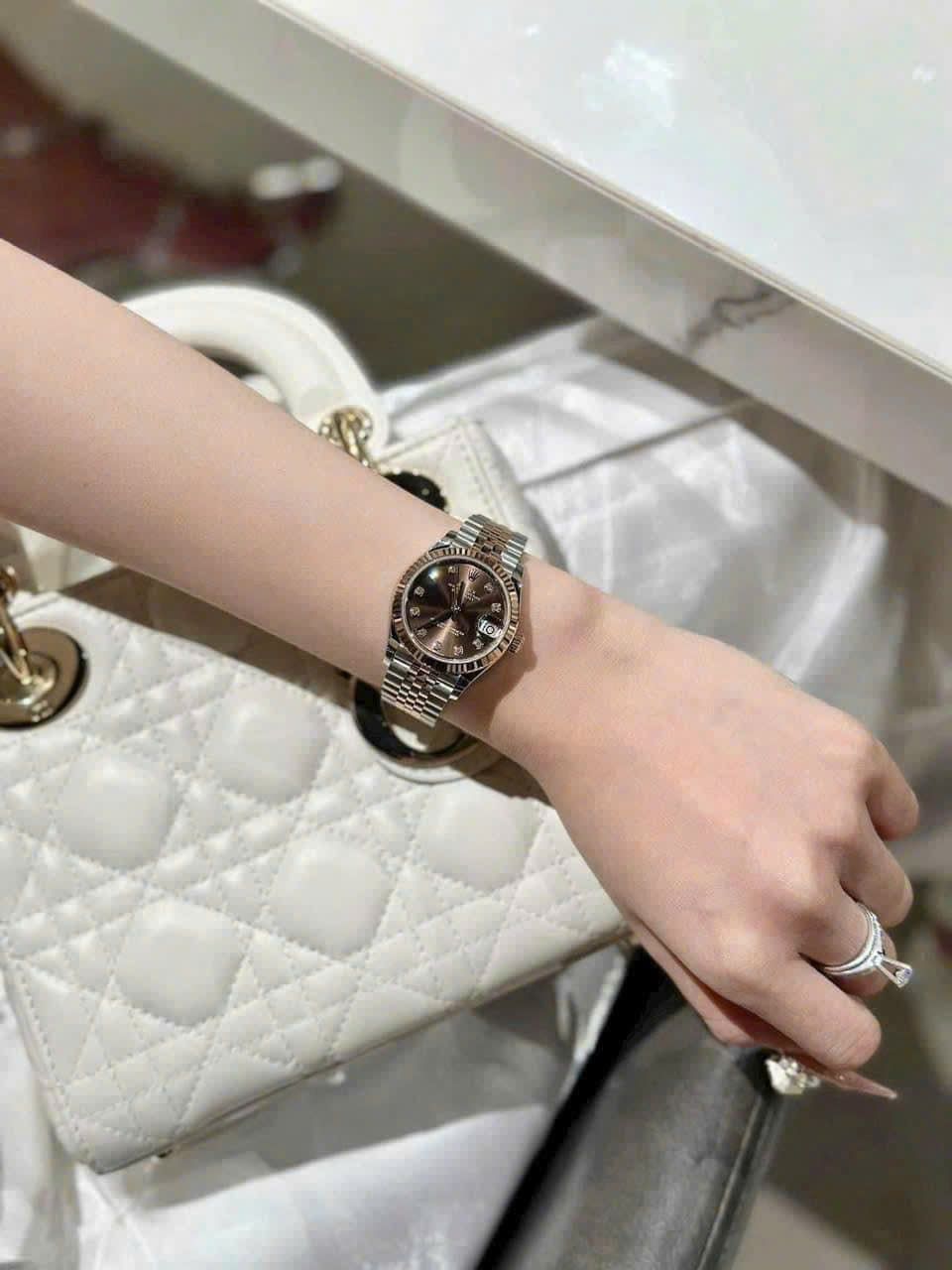 Cặp Đồng hồ Rolex Datejust và Lady-Datejust Brown dial