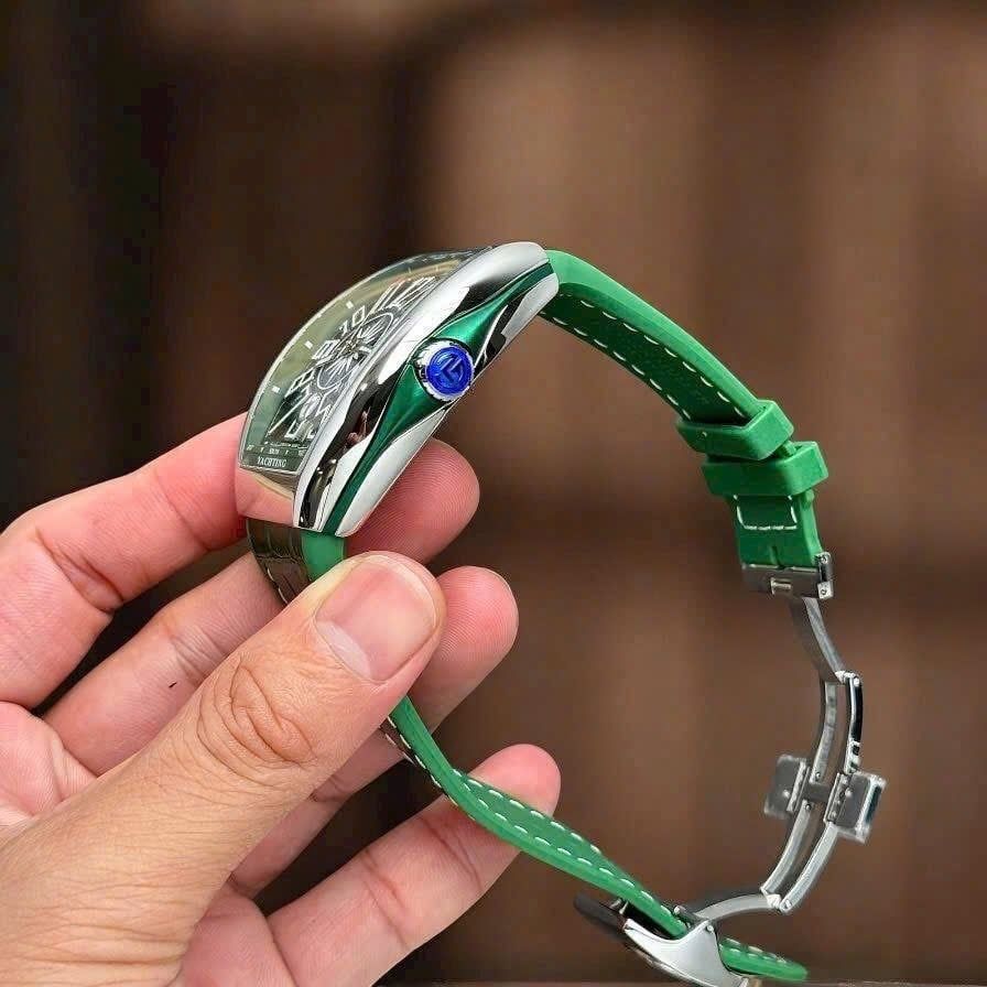 Franck Muller Vanguard Yachting V 45 SC DT thép không gỉ màu xanh lá cây