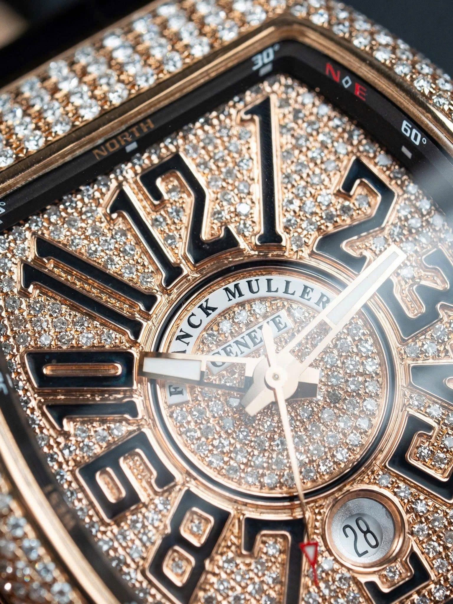 FRANCK MULLER V41 FULL DIAMOND