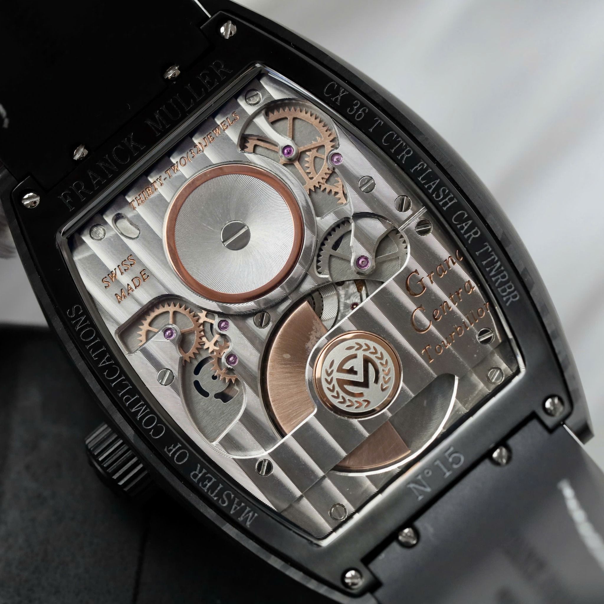 Franck Muller Grand Central Tourbillon vỏ Carbon