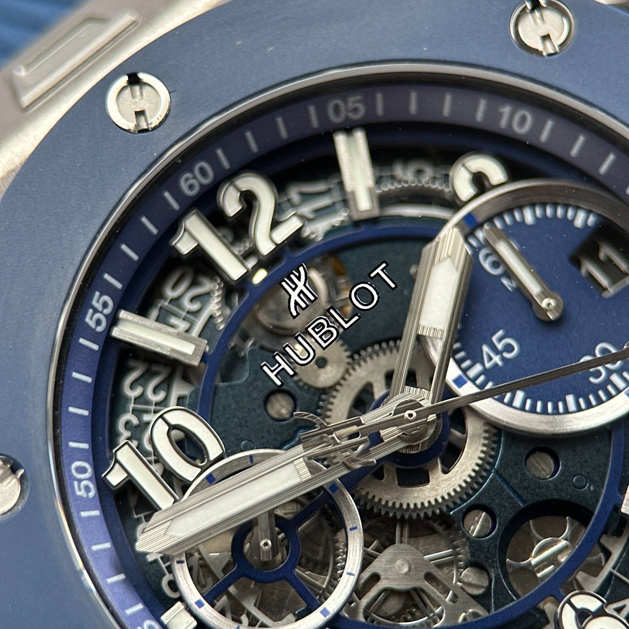 Đồng hồ Hublot Big Bang Unico Titanium Blue Ceramic 421.NL.5170.RX