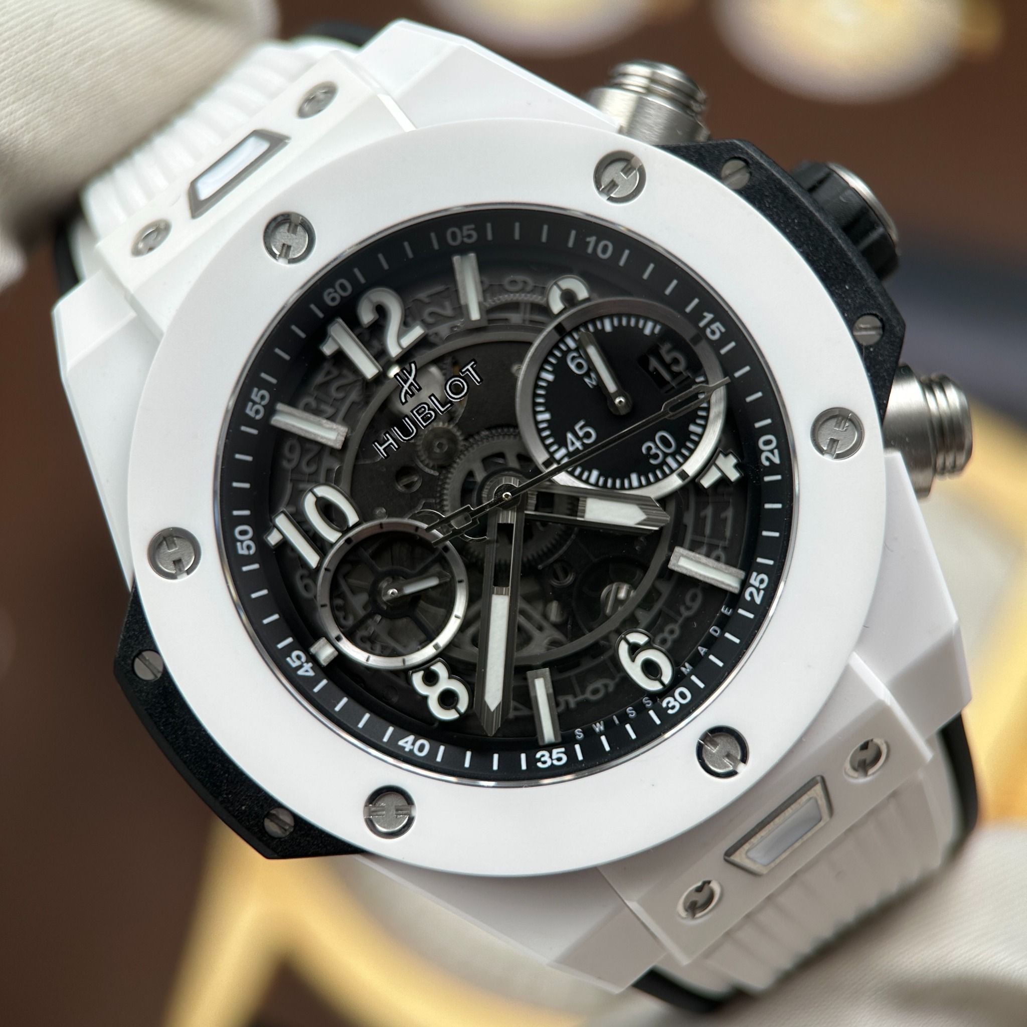 Đồng hồ Hublot Big Bang Unico White Ceramic 421.HX.1170.RX