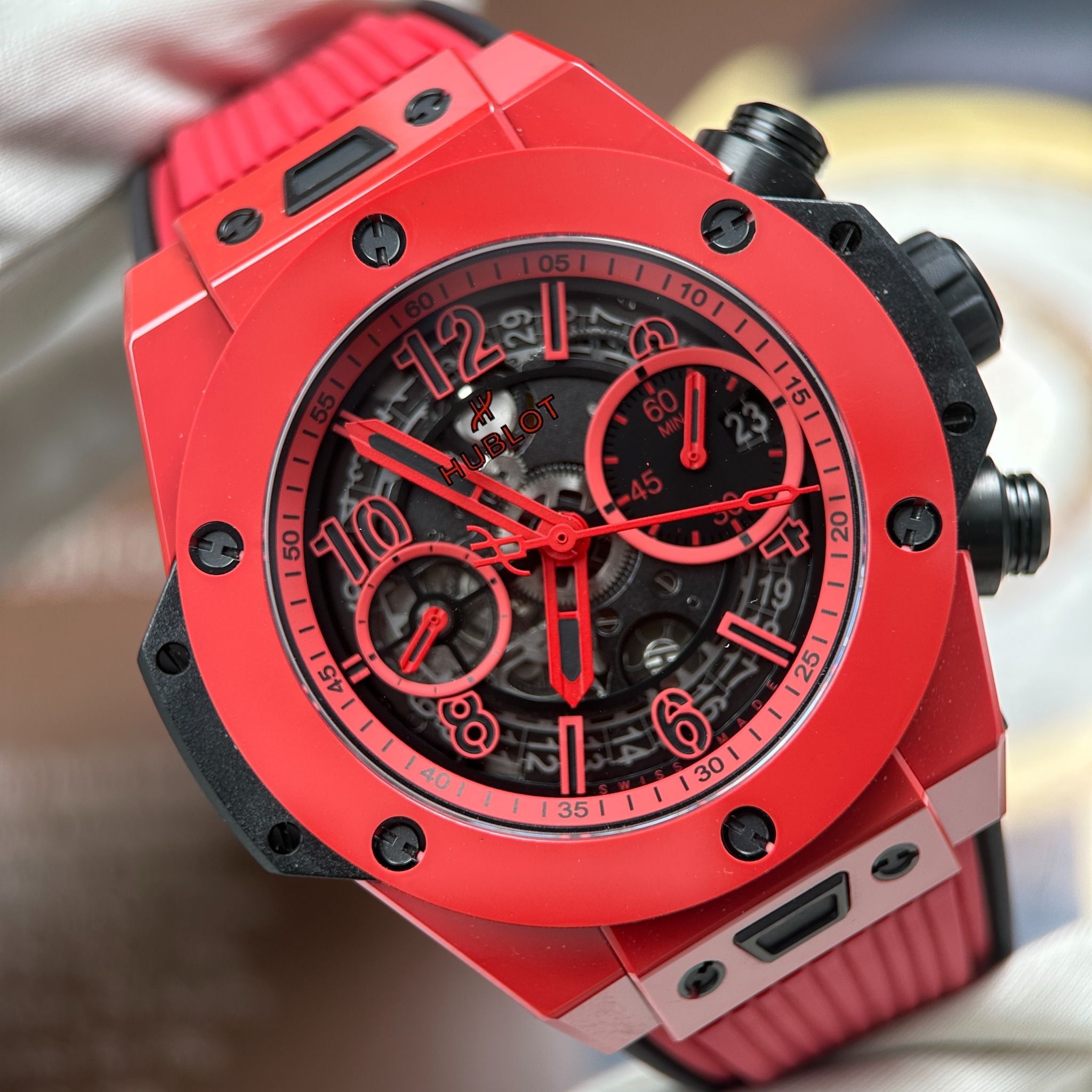 Đồng hồ Hublot Big Bang Unico Red Ceramic 421.HX.1170.RX