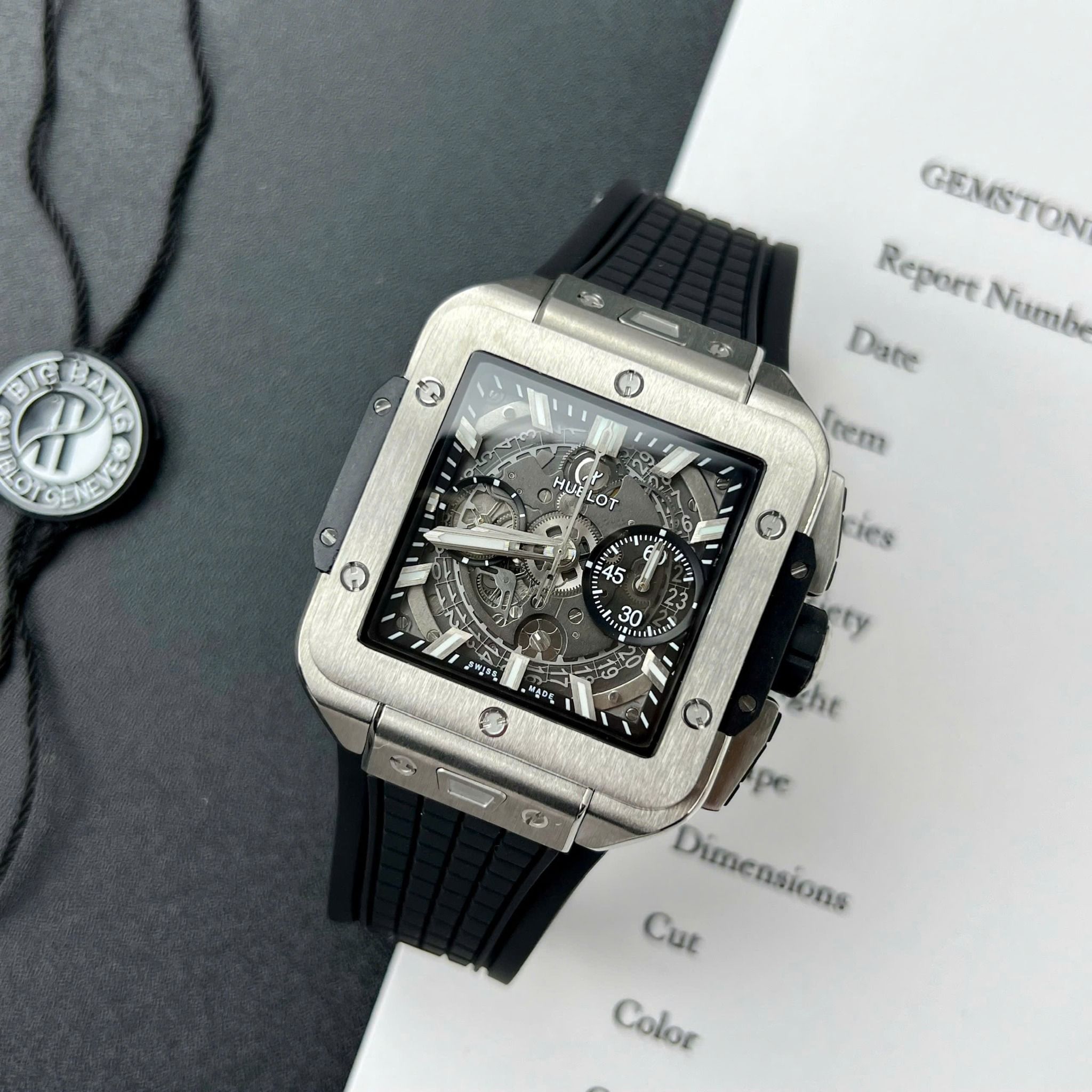 Đồng hồ Hublot Square Bang 821.NX.0170.RX Unico Titanium 42mm