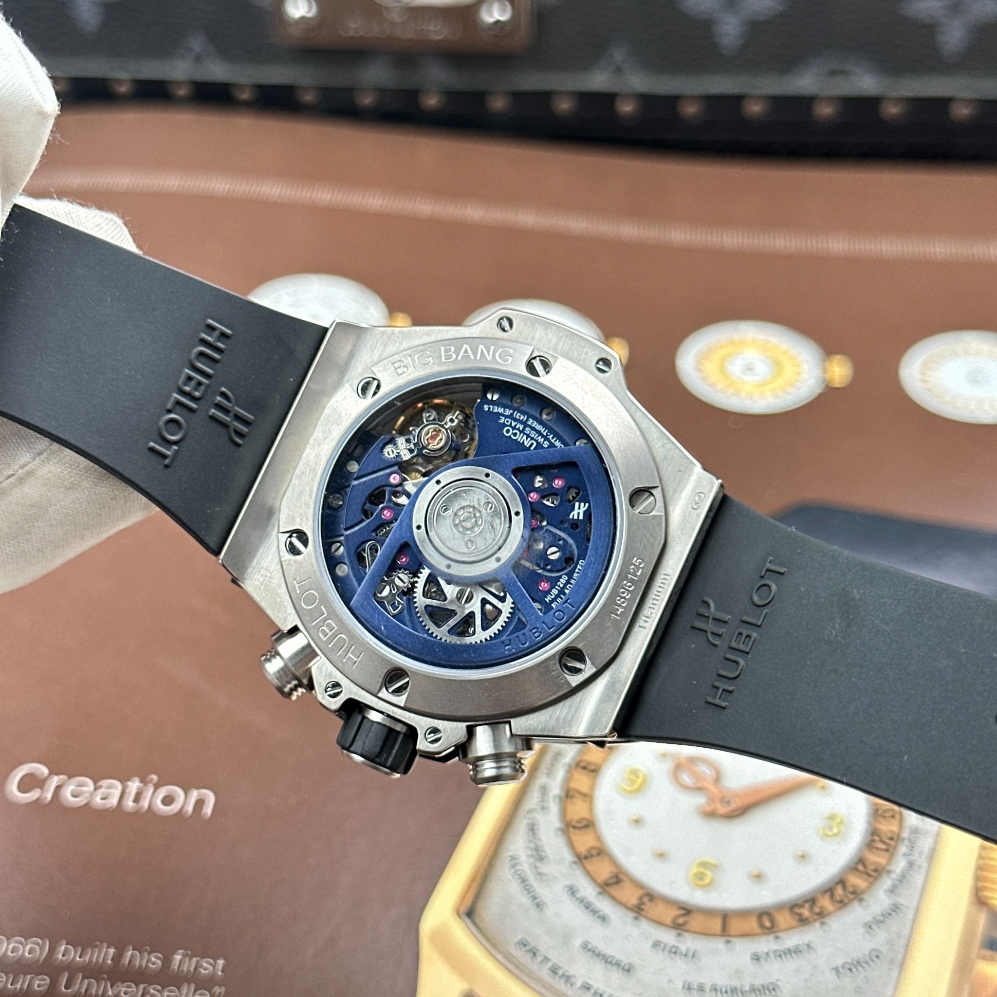 Đồng hồ Hublot Big Bang Unico Titanium Blue Ceramic 421.NL.5170.RX