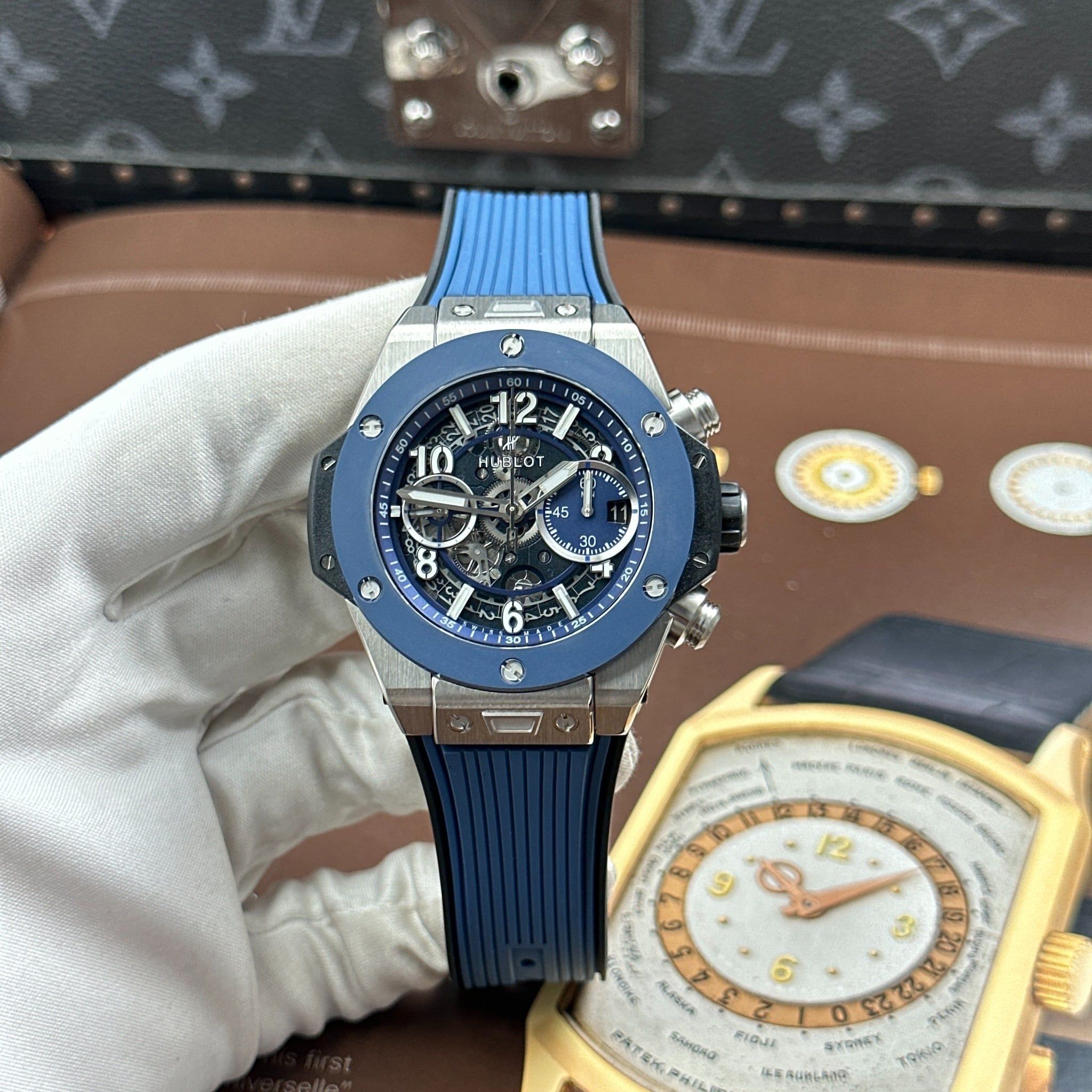 Đồng hồ Hublot Big Bang Unico Titanium Blue Ceramic 421.NL.5170.RX