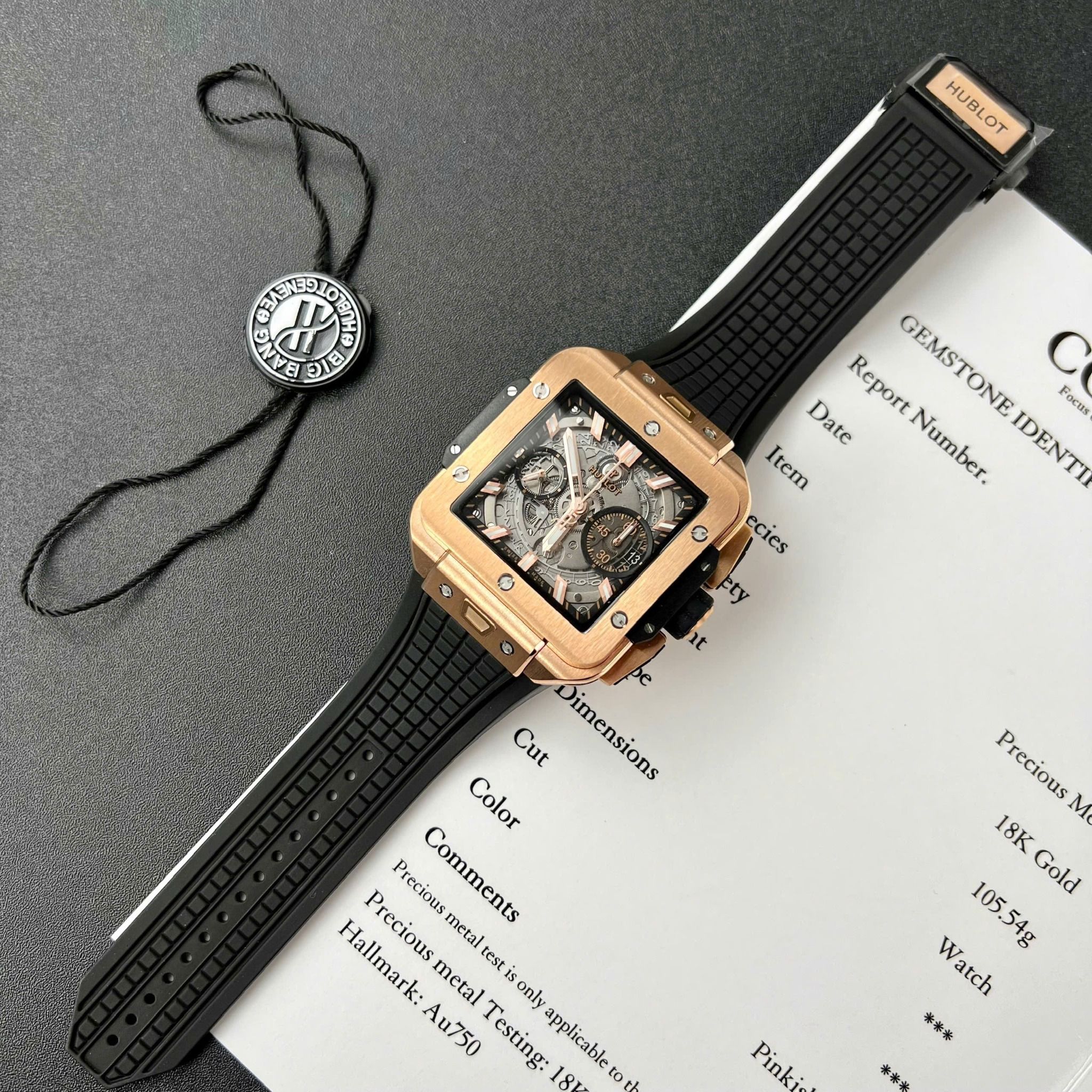 Đồng hồ Hublot Square Bang Unico King Gold 42mm 821.OX.0180.RX