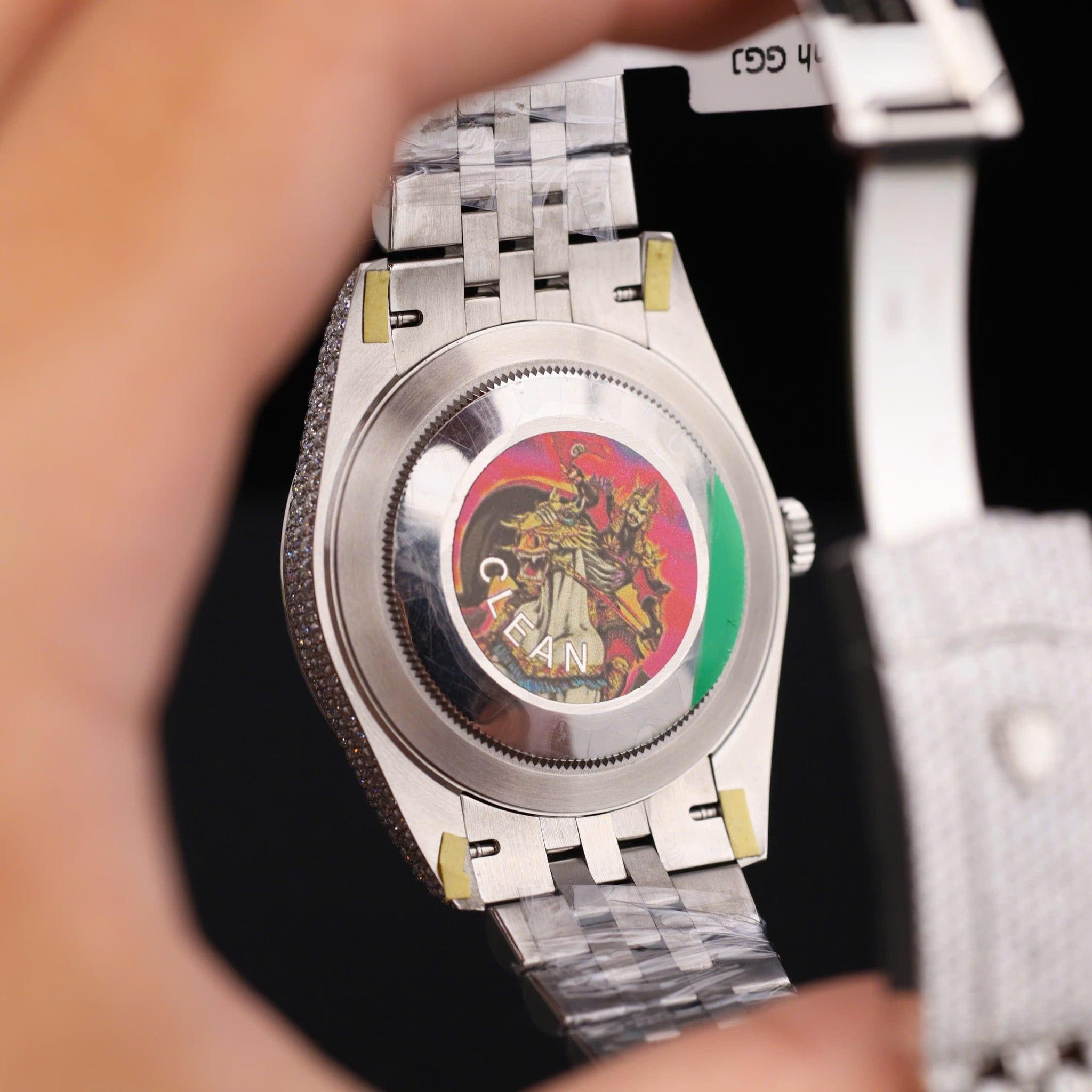 Rolex Oyster Perpetual Datejust bản chế tác độ full hơn 1000 viên kim cương Moissanite