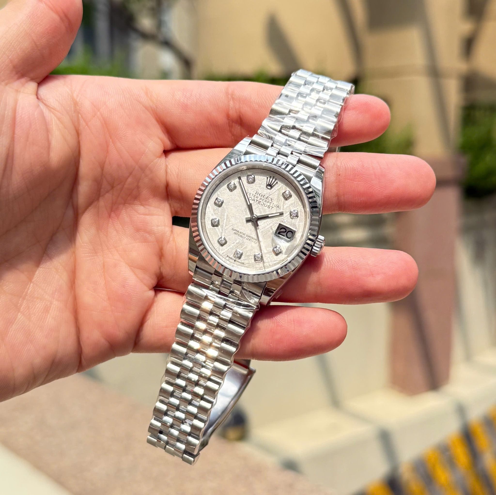 Rolex Datejust 36MM - 41MM Clean up mặt số thiên thạch chế tác cọc số kim Mois