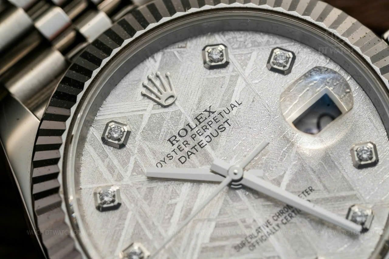 Rolex Datejust 41mm Dial thiên thạch cọc số kim cương