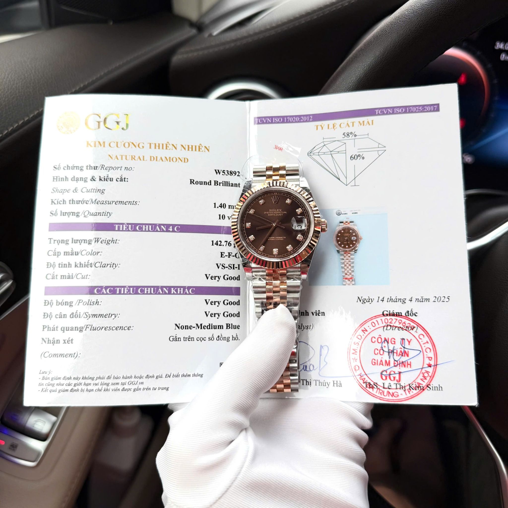 Rolex Datejust Chocolate 41mm bọc vàng GM Factory bản VIP
