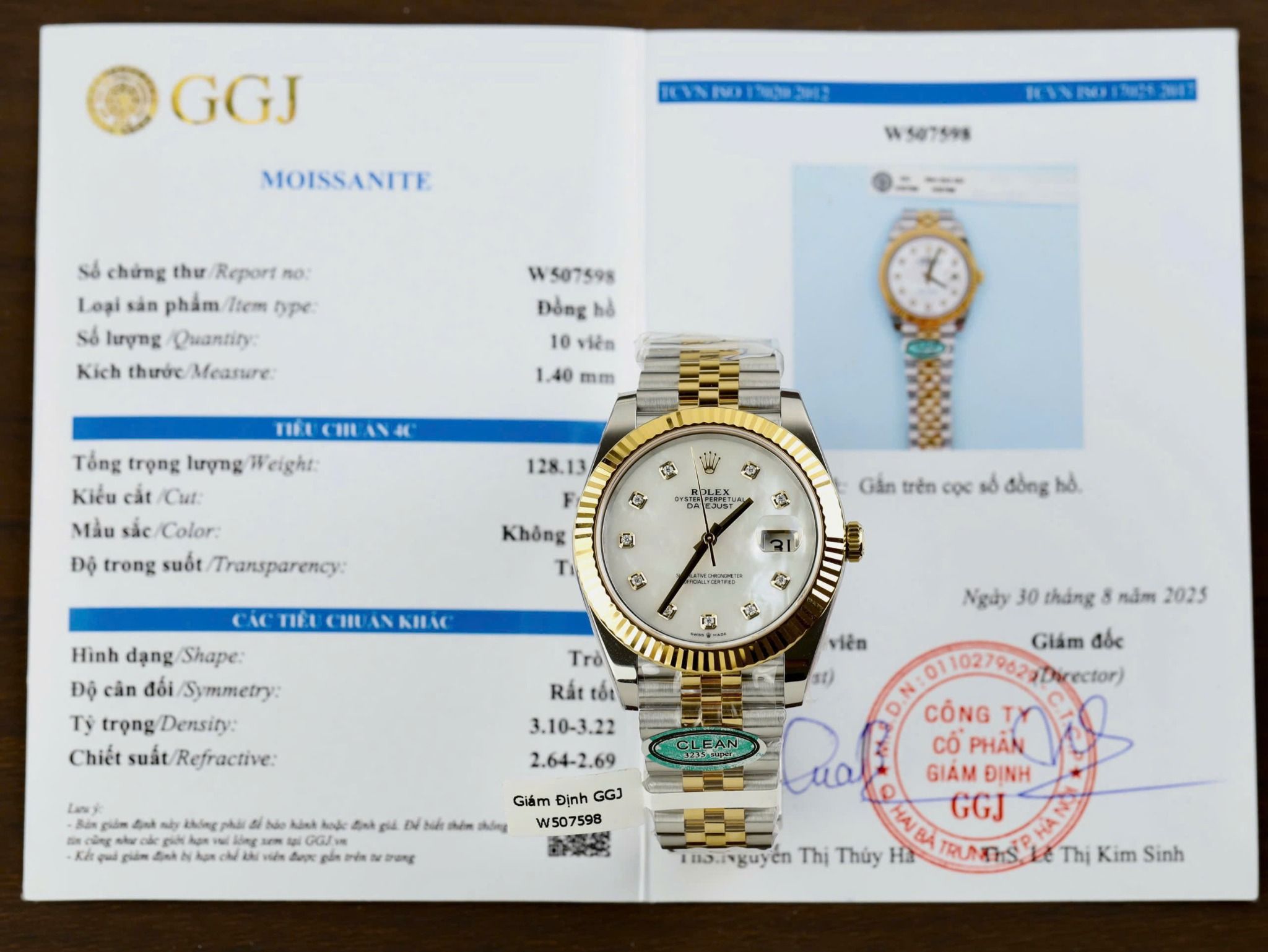 Rolex Datejust 41mm Steel and Yellow Gold 126333 White MOP