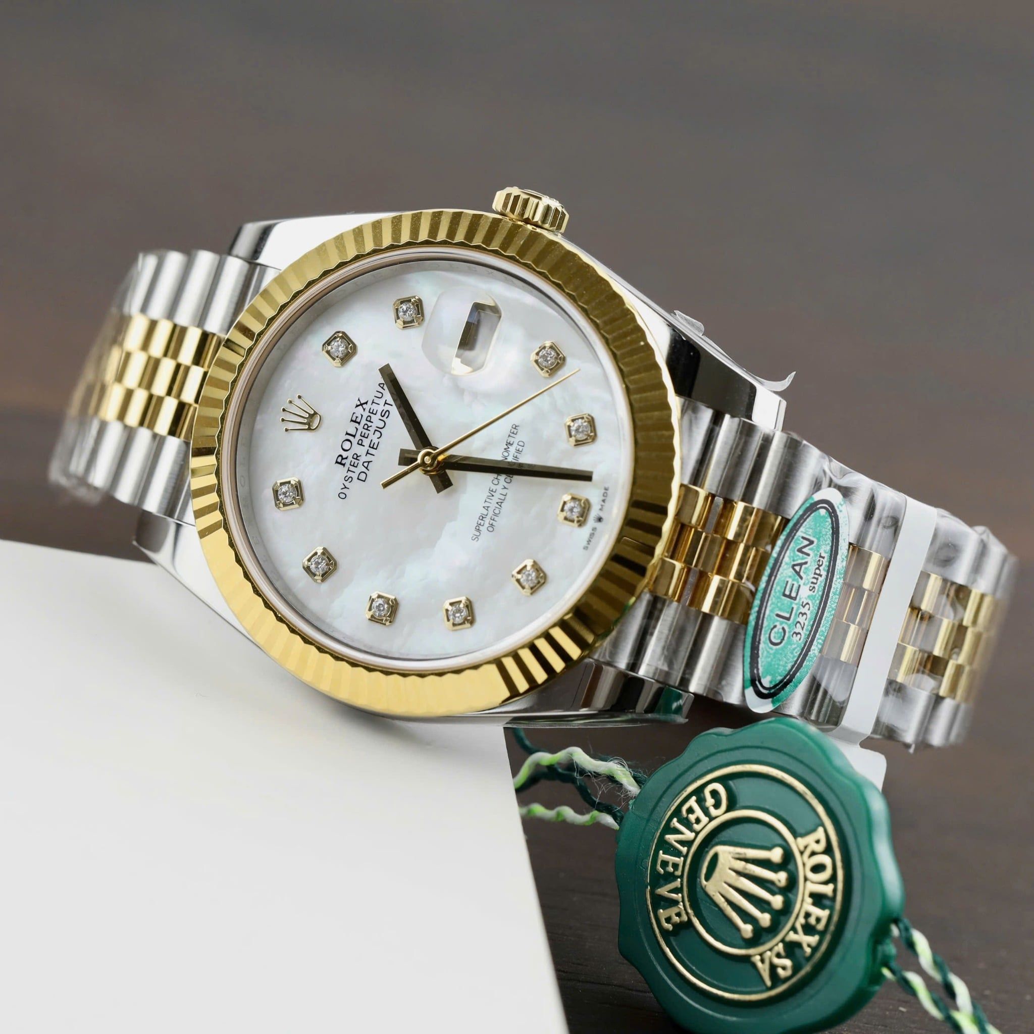 Rolex Datejust 41mm Steel and Yellow Gold 126333 White MOP