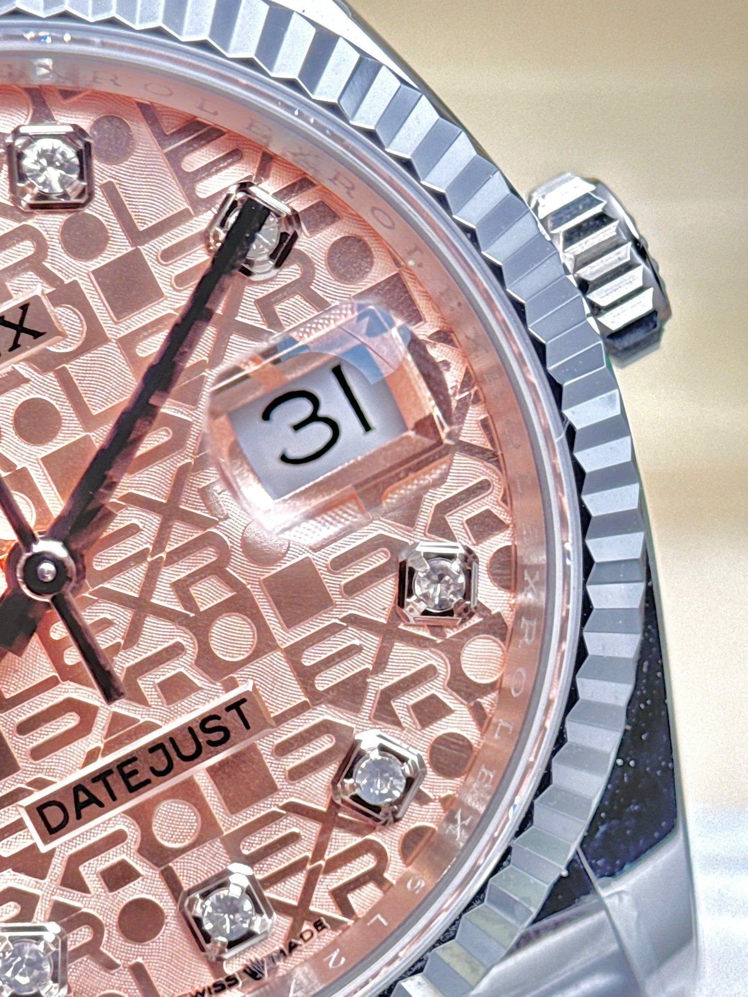 Đồng hồ Rolex Datejust 36mm 126234 Mặt Jubilee hồng Kim cương