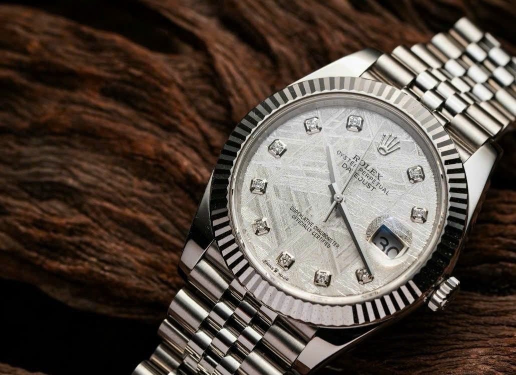 Rolex Datejust 41mm Dial thiên thạch cọc số kim cương