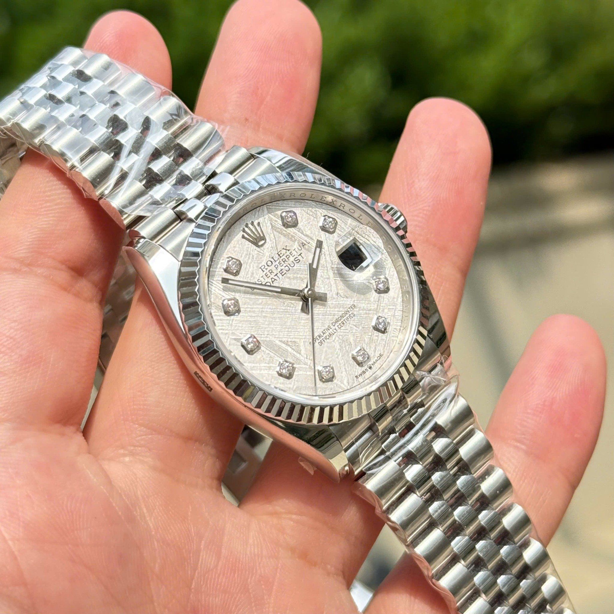 Rolex Datejust 36MM - 41MM Clean up mặt số thiên thạch chế tác cọc số kim Mois