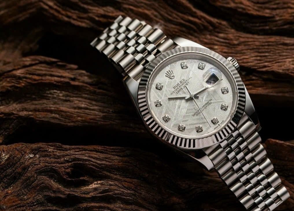 Rolex Datejust 41mm Dial thiên thạch cọc số kim cương