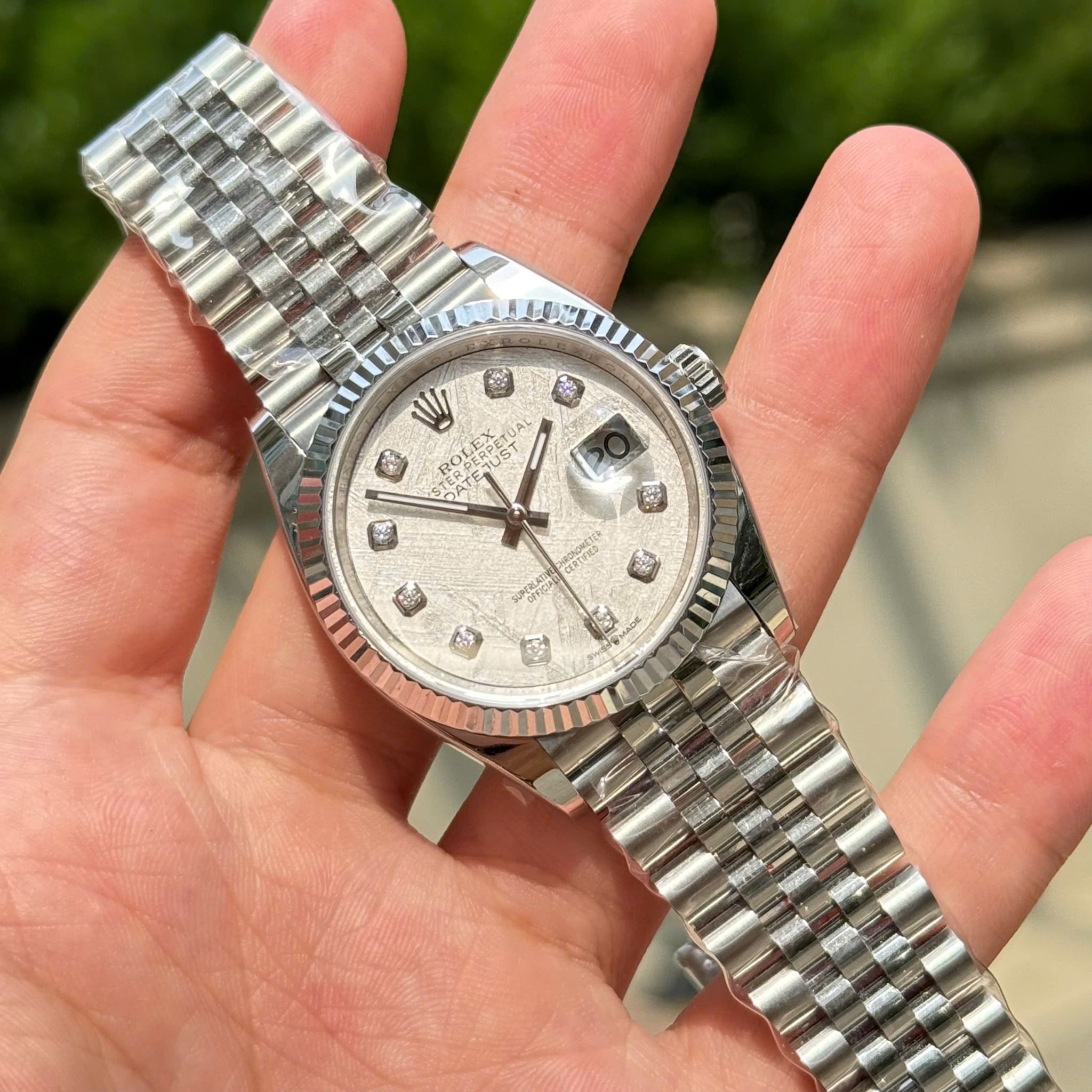 Rolex Datejust 36MM - 41MM Clean up mặt số thiên thạch chế tác cọc số kim Mois