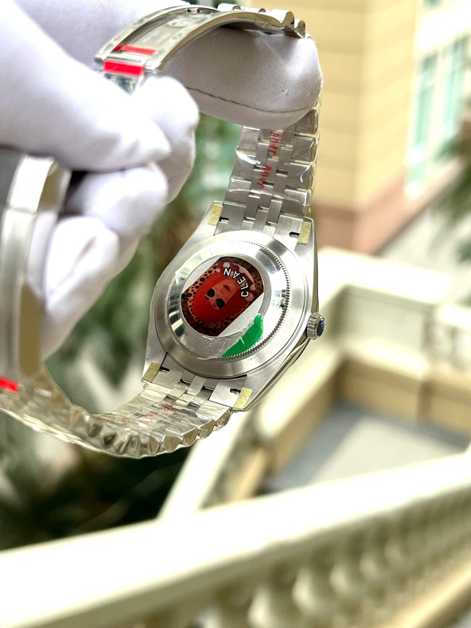 Đồng Hồ Rolex Oyster Perpetual Datejust mặt số xà cừ Trắng