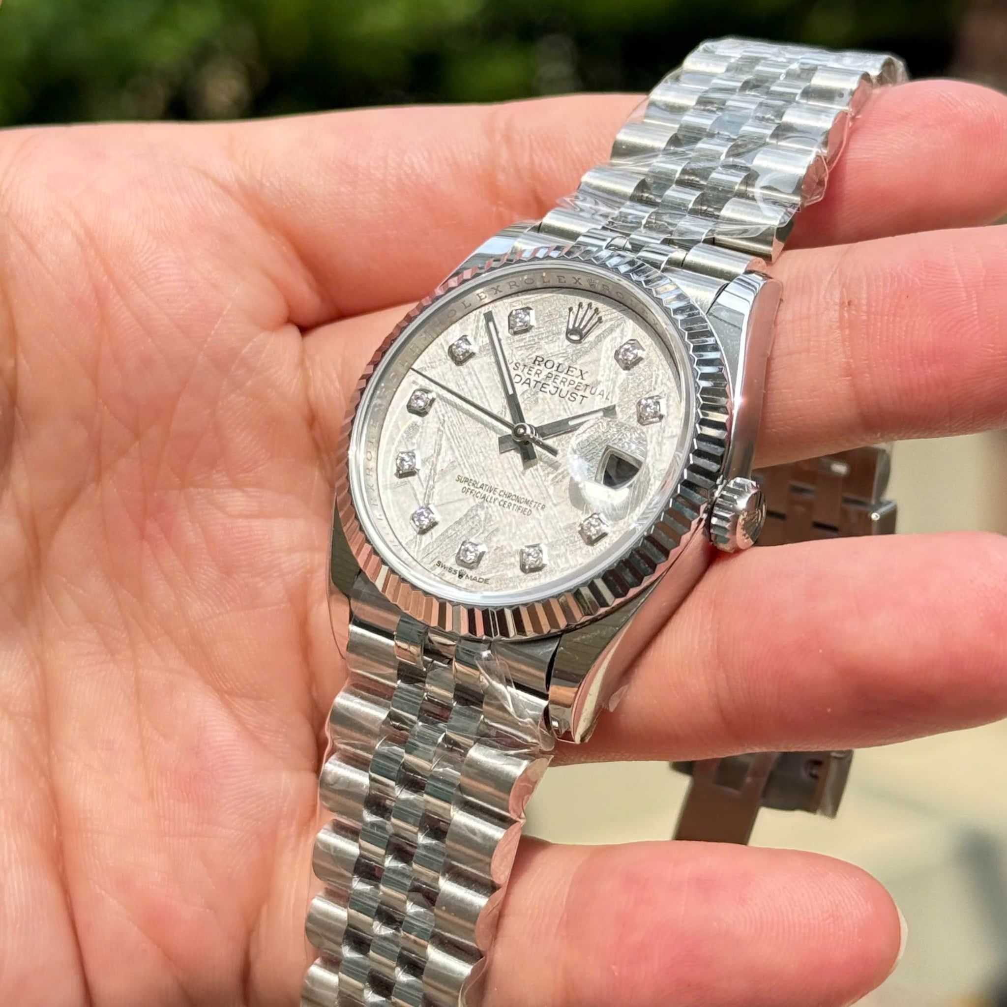 Rolex Datejust 36MM - 41MM Clean up mặt số thiên thạch chế tác cọc số kim Mois