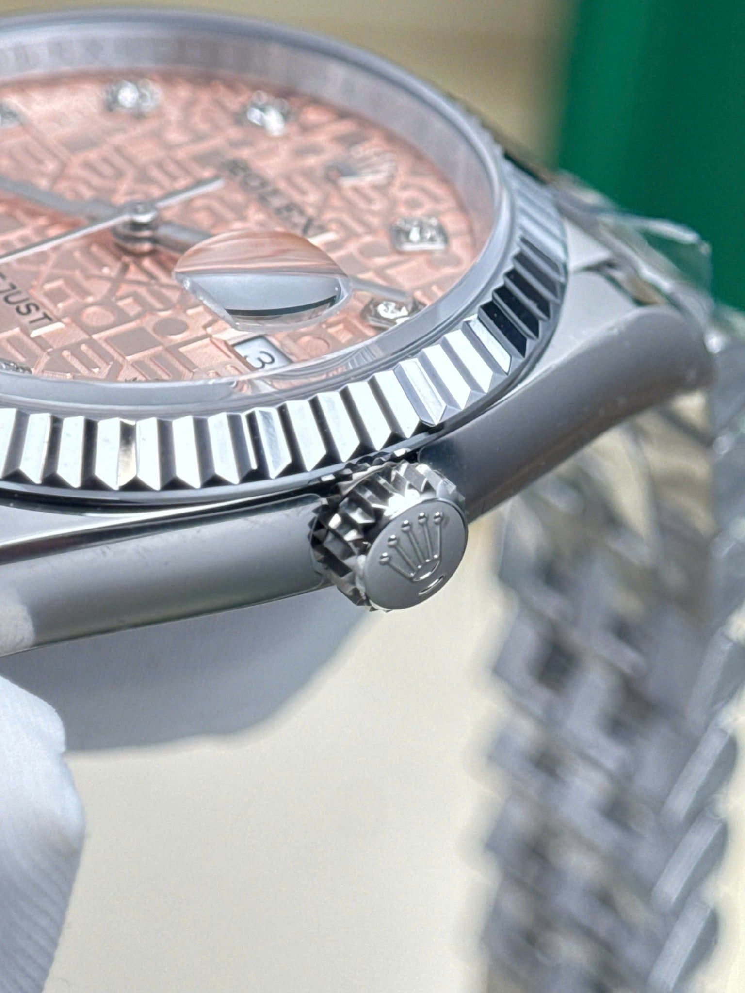 Đồng hồ Rolex Datejust 36mm 126234 Mặt Jubilee hồng Kim cương
