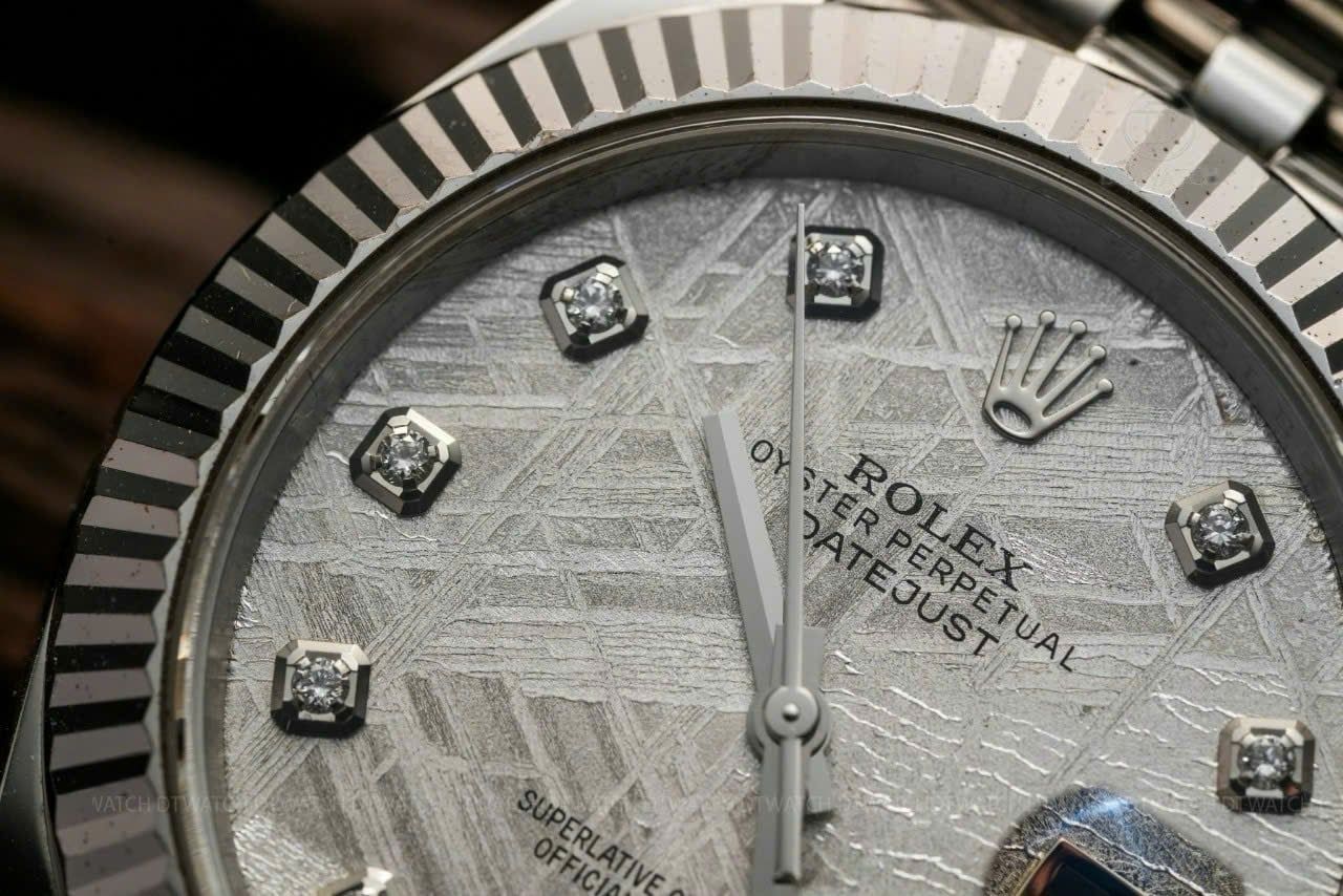 Rolex Datejust 41mm Dial thiên thạch cọc số kim cương