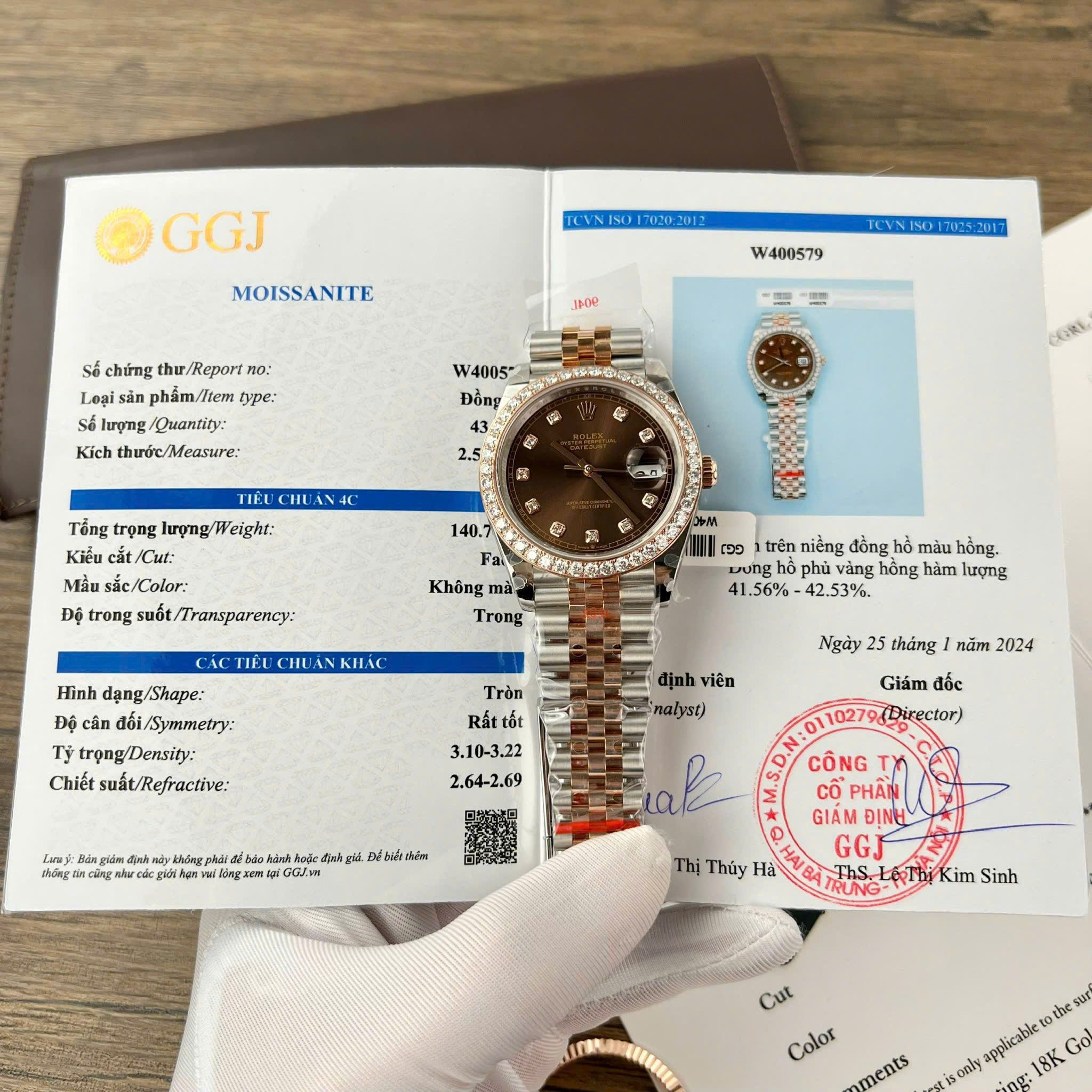 Rolex DateJust 41mm bản bọc vàng