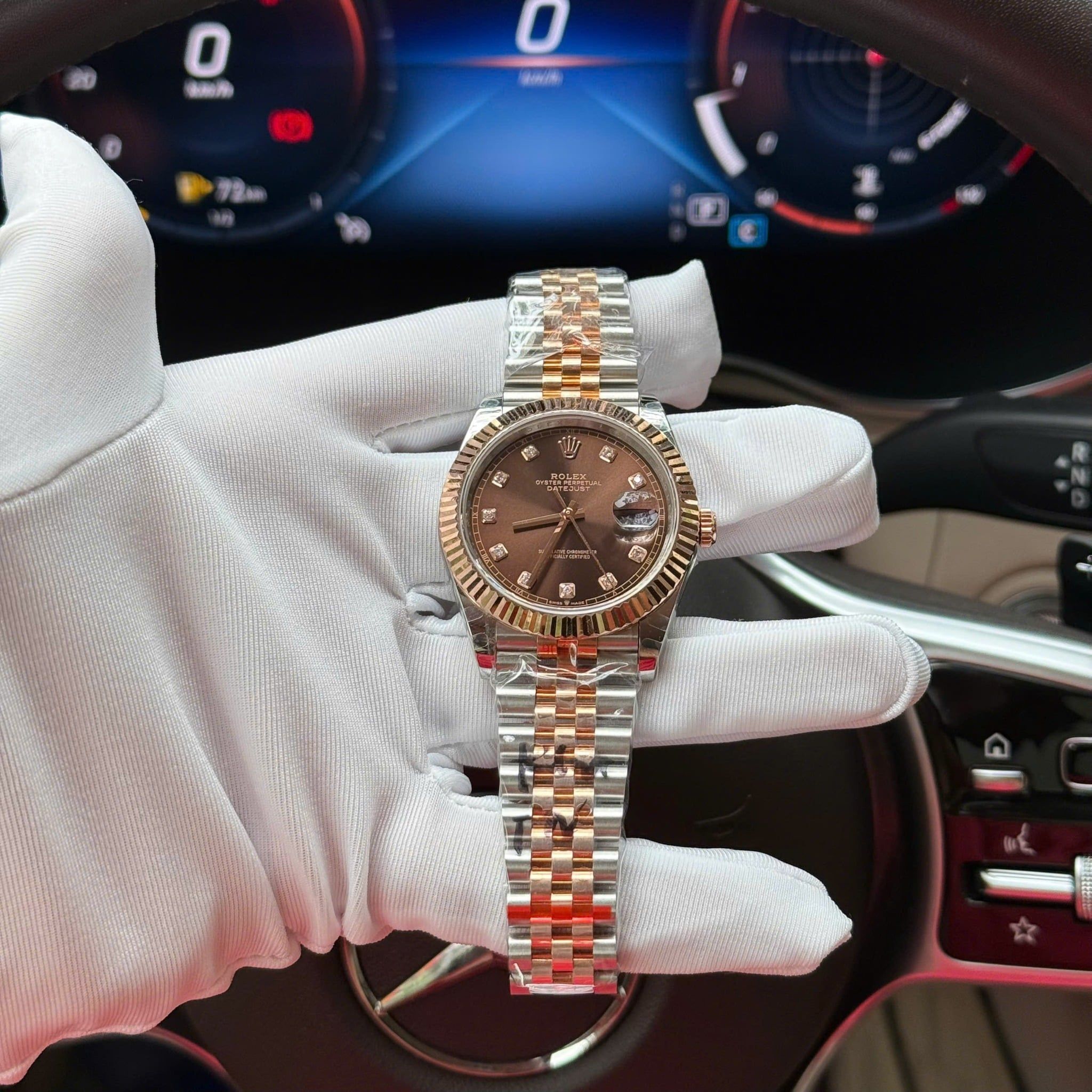 Rolex Datejust Chocolate 41mm bọc vàng GM Factory bản VIP