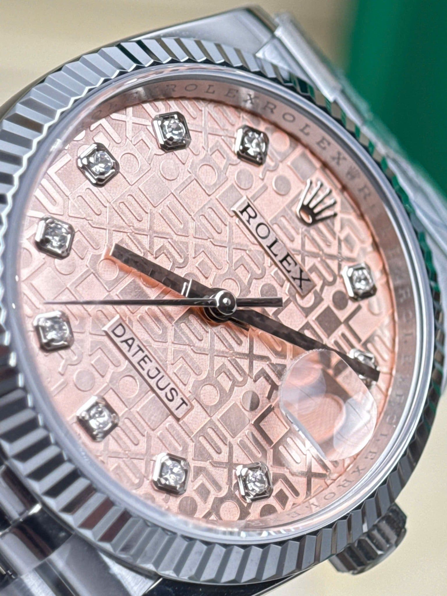 Đồng hồ Rolex Datejust 36mm 126234 Mặt Jubilee hồng Kim cương