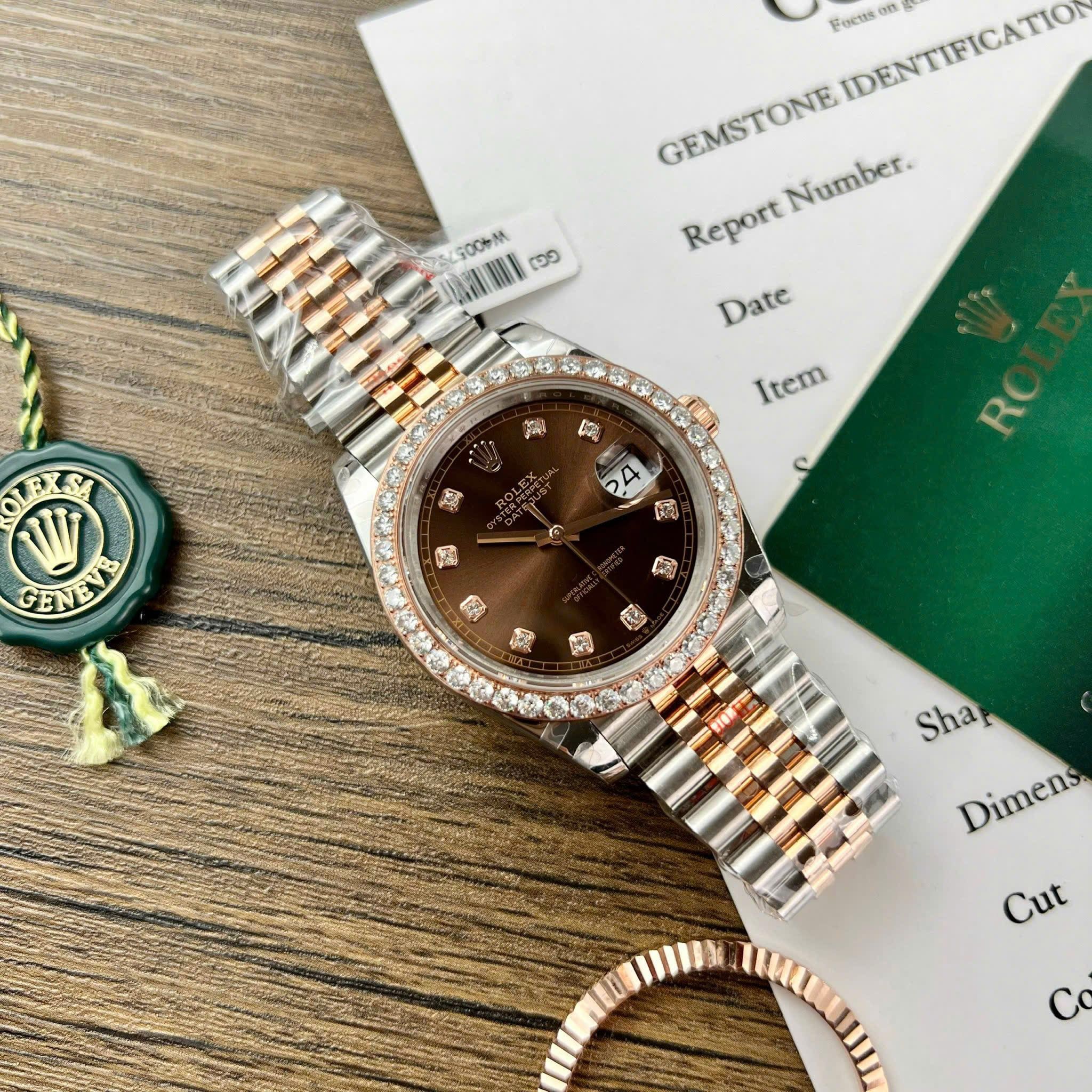 Rolex DateJust 41mm bản bọc vàng