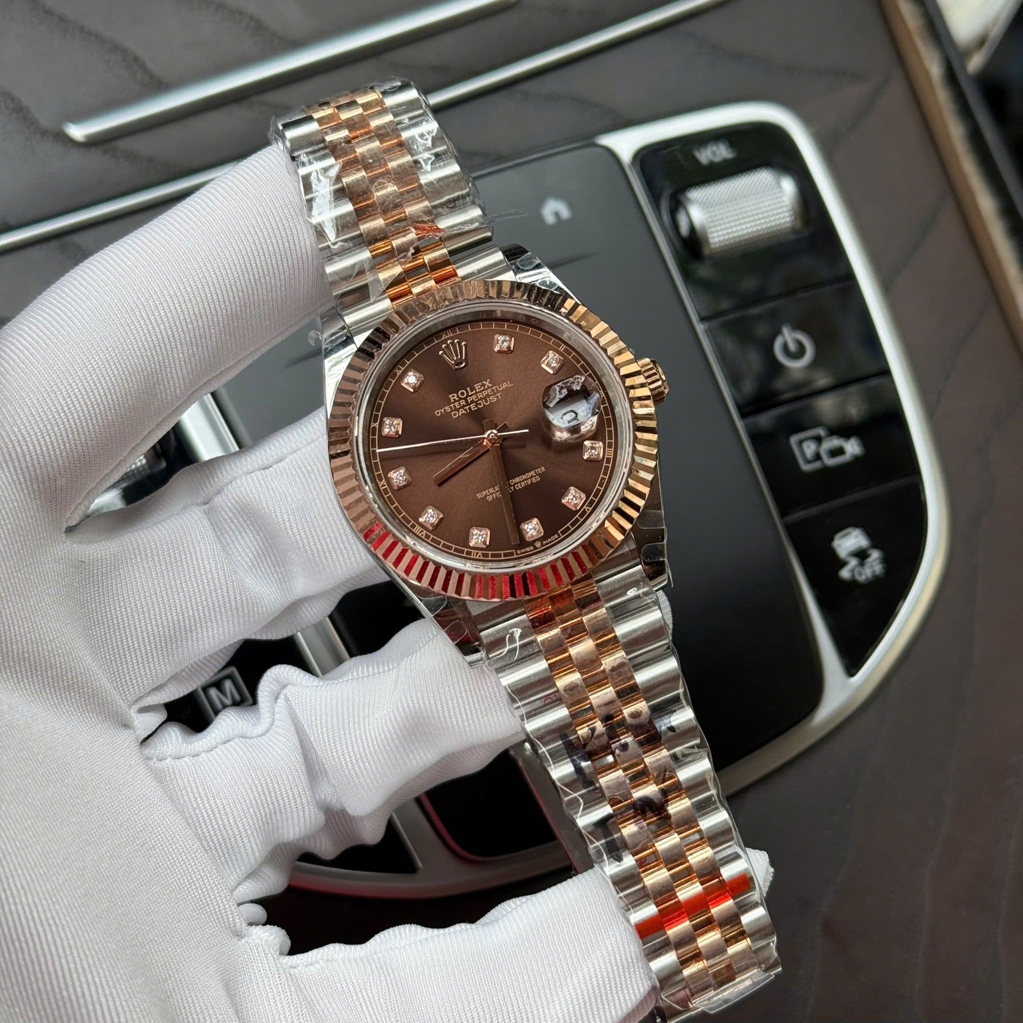 Rolex Datejust Chocolate 41mm bọc vàng GM Factory bản VIP