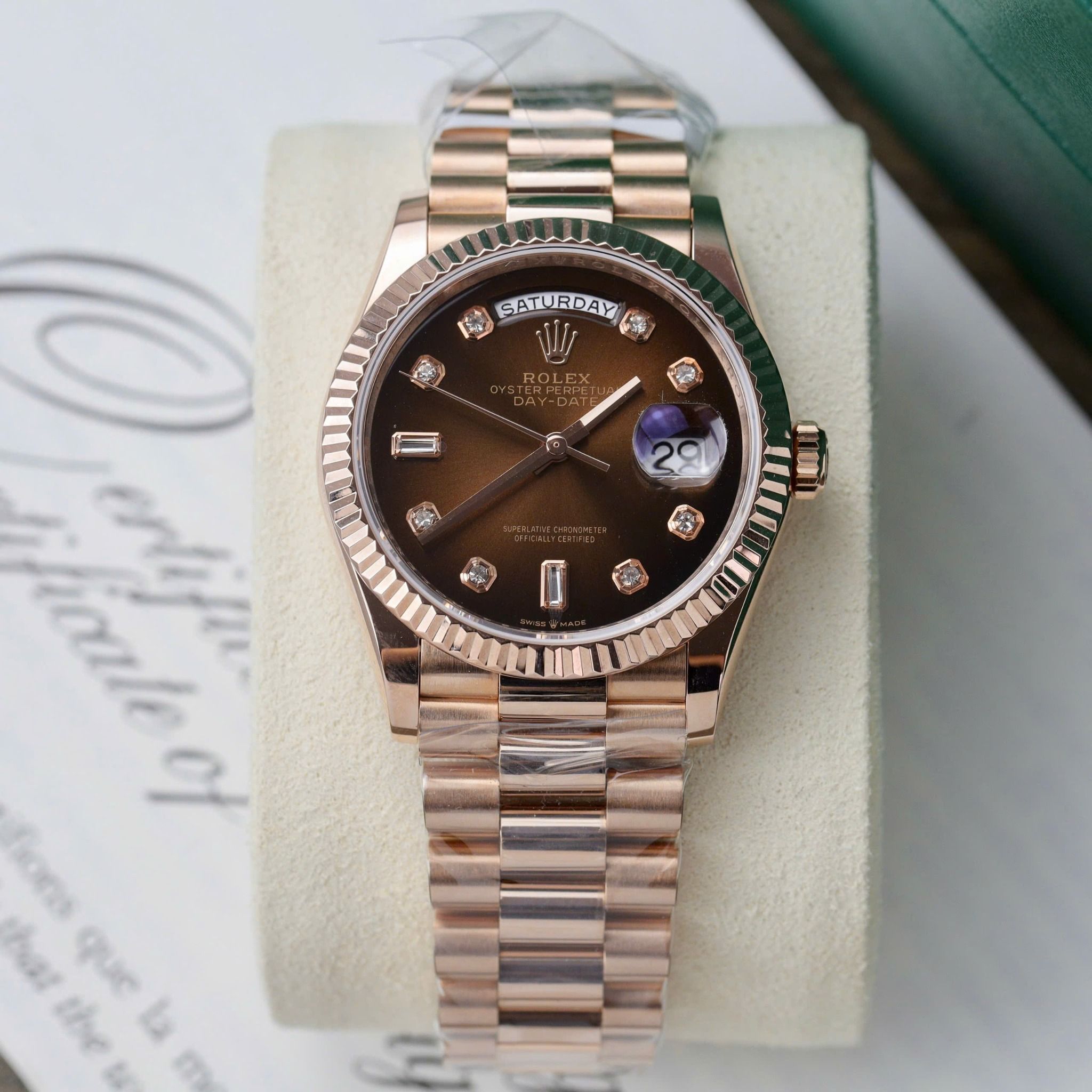 Rolex Oyster Perpetual Day-Date 40mm Vàng hồng Everose