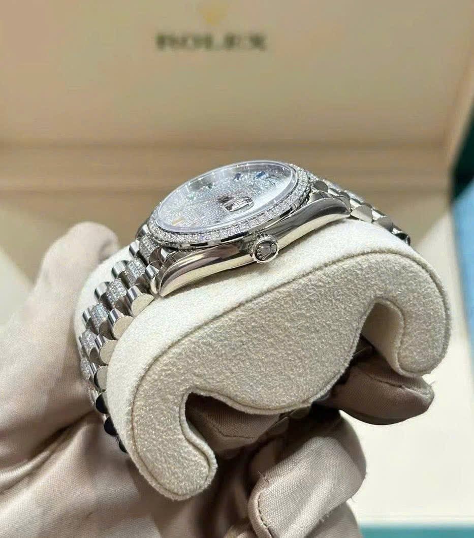 Rolex Oyster Perpetual Day-Date 36 Vàng Trắng 128349RBR