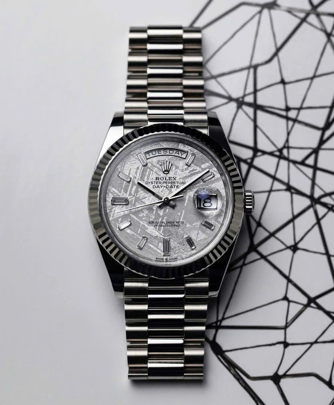 Rolex Day-Date 40mm White Gold Meteorite Dial 228239