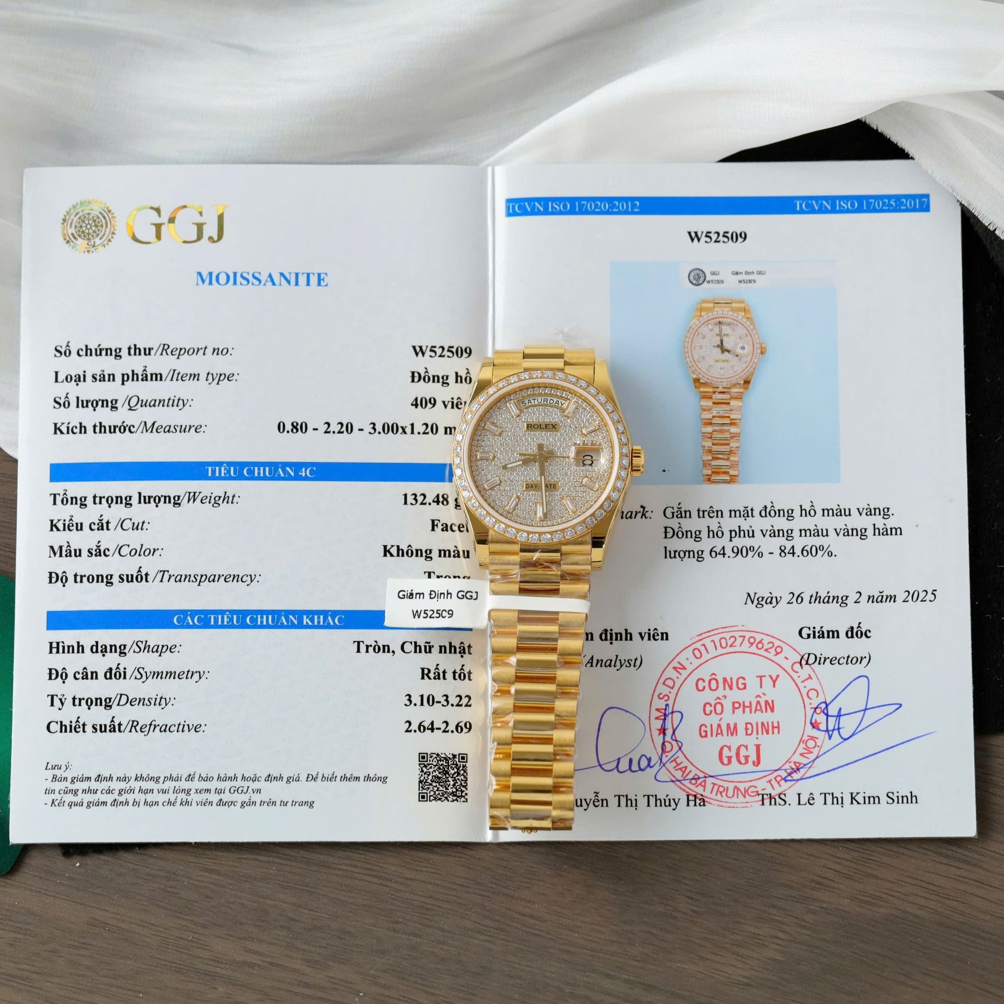 Rolex Day-Date 40mm Vàng18K Nạm Kim Cương