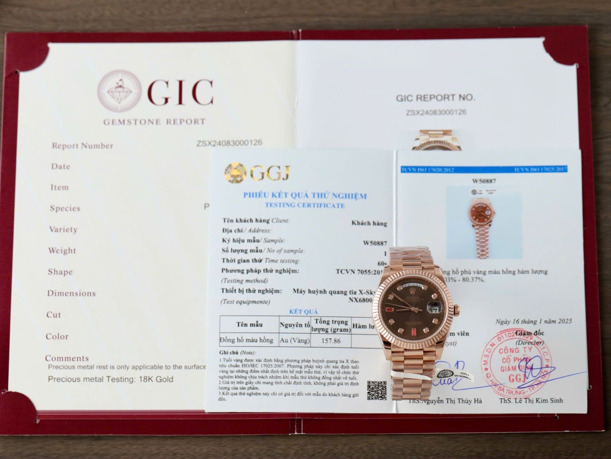 Rolex Day-Date 36 Vàng Everose 18 ct